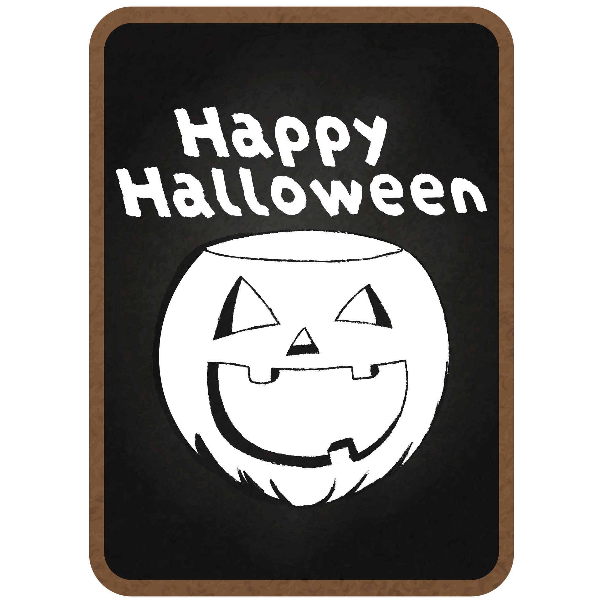 Printable Happy Halloween Chalkboard Art Printables