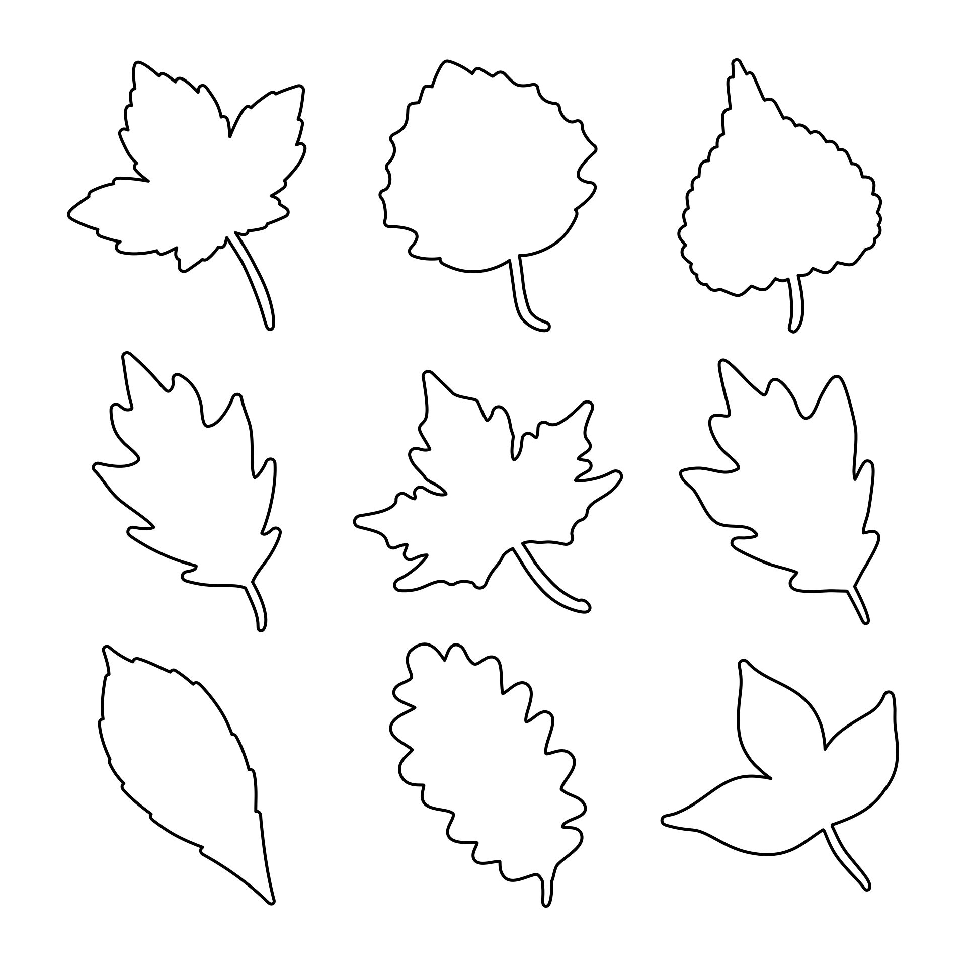 Printable Leaf Template To Cut Out