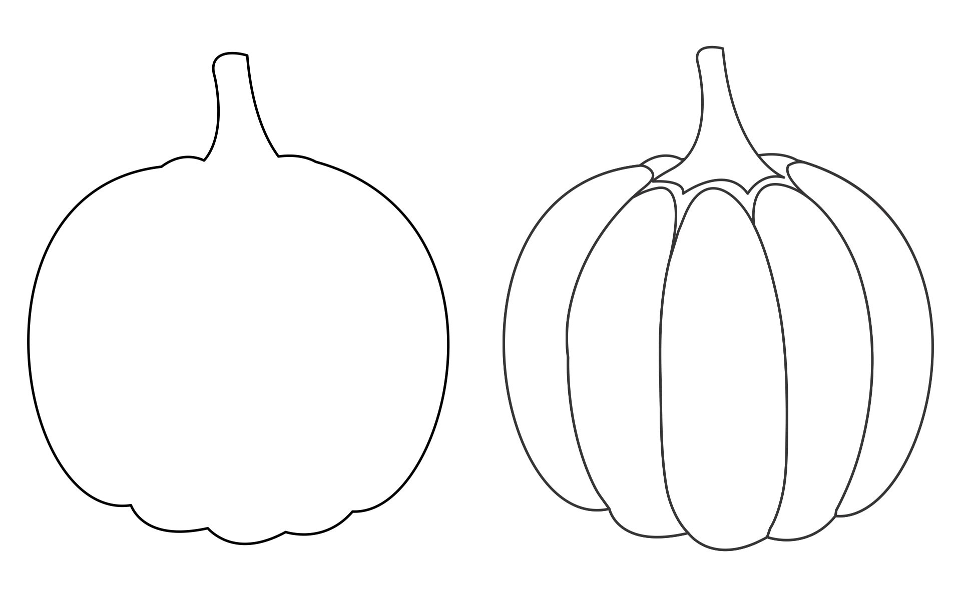 Printable Pumpkin Outline Pattern