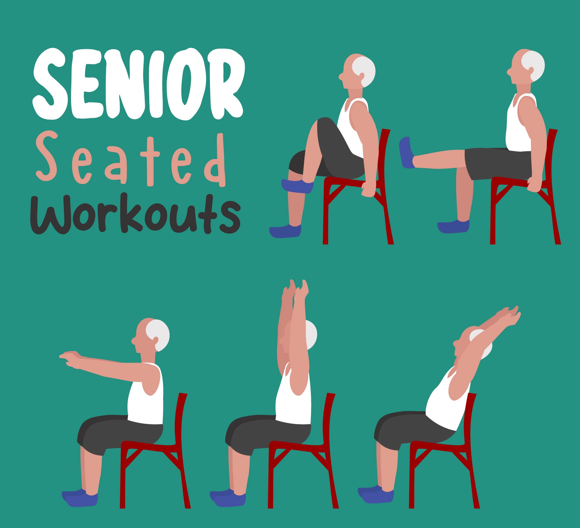 Senior Seated Workouts Printable