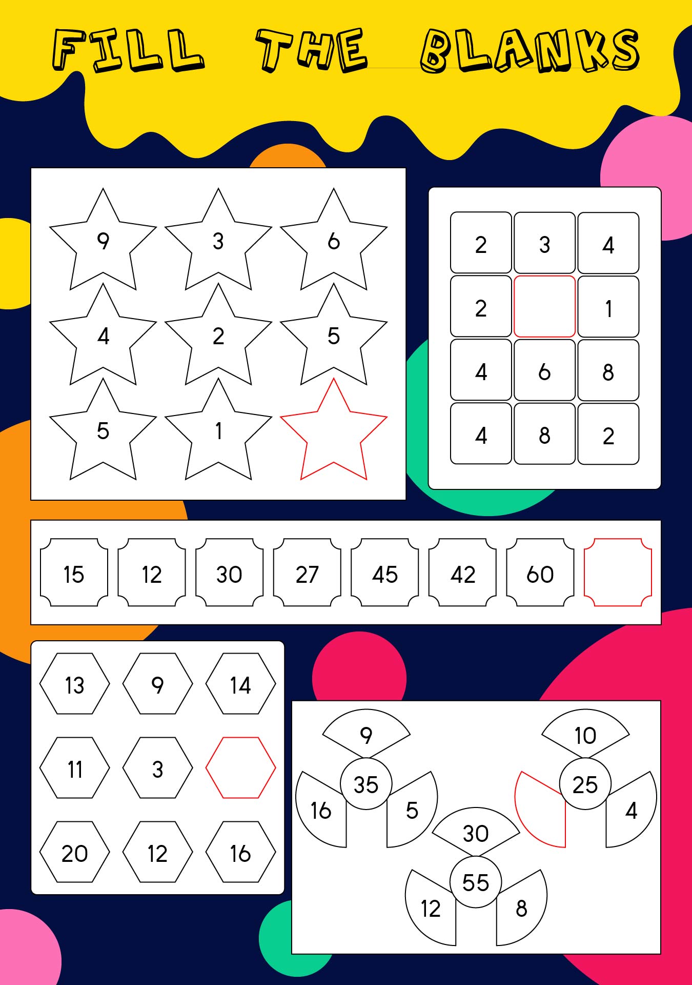 Printable Printable Logic Puzzle With Shapes And Numbers