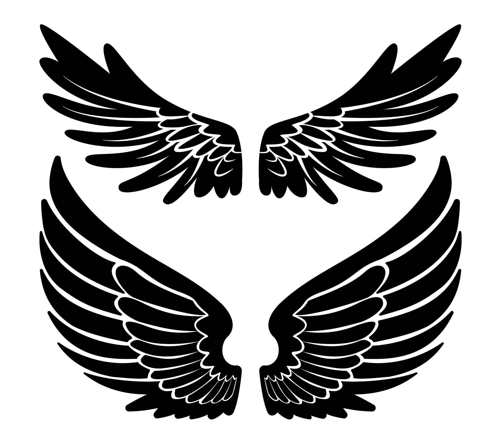 Eagle Wings Template