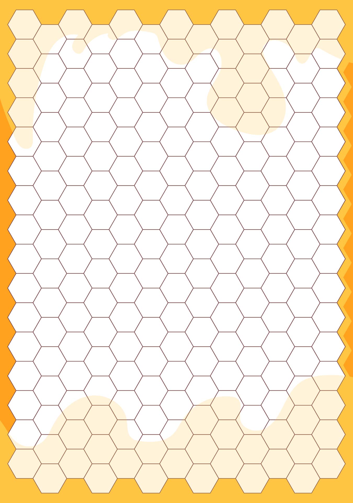 Printable Hexagonal Grid Paper
