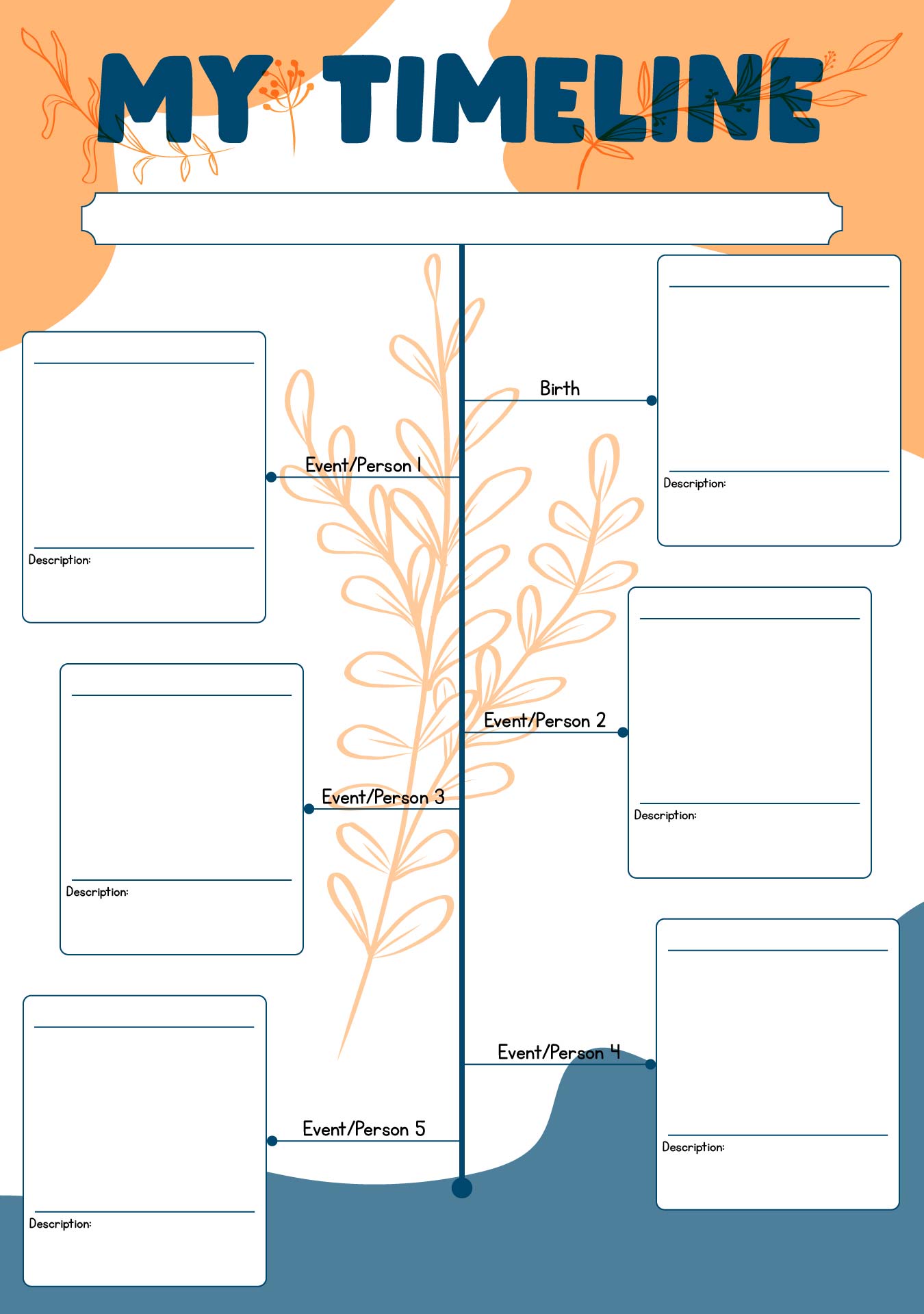 All About Me Timeline Printable Project