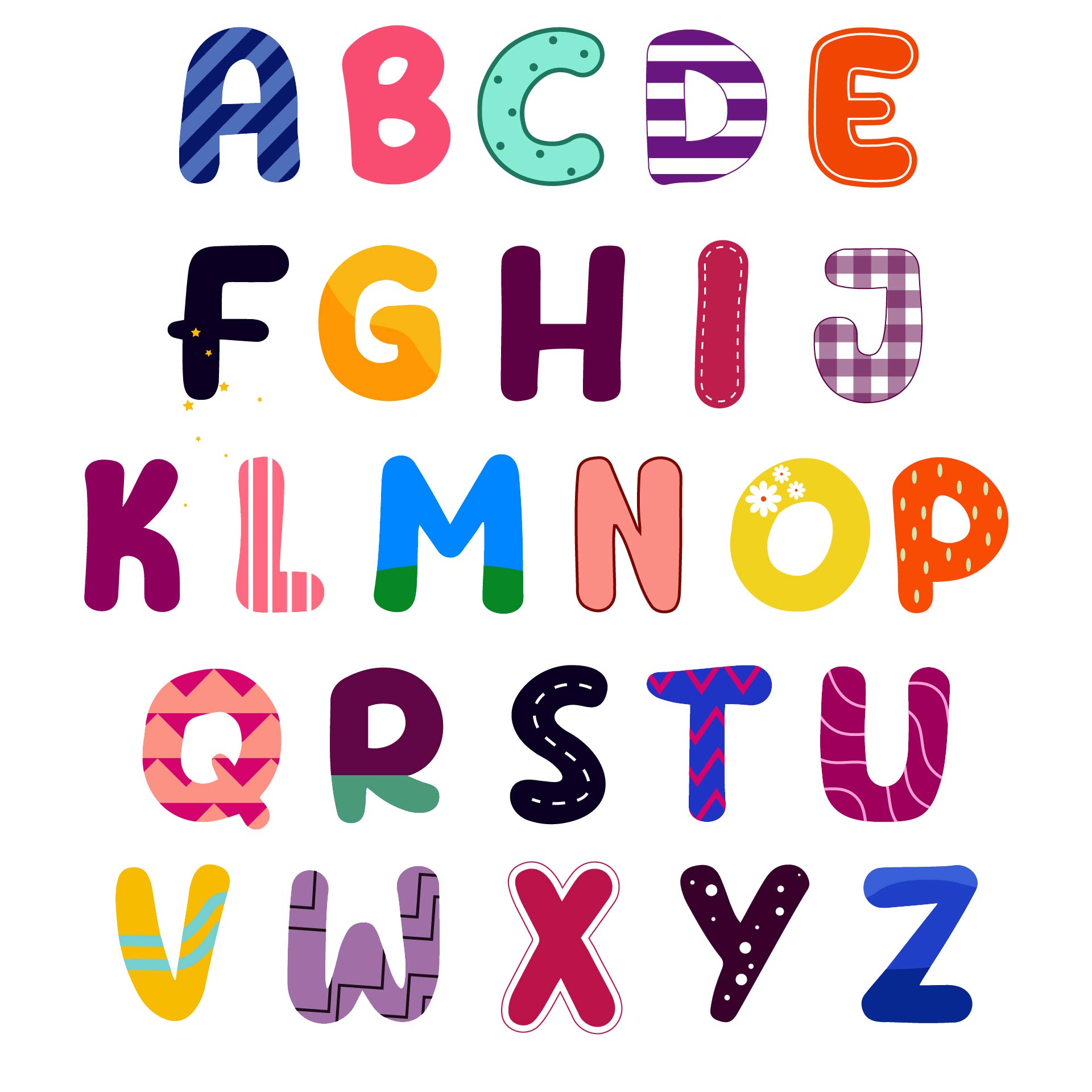Alphabet Letters For Wall Decor