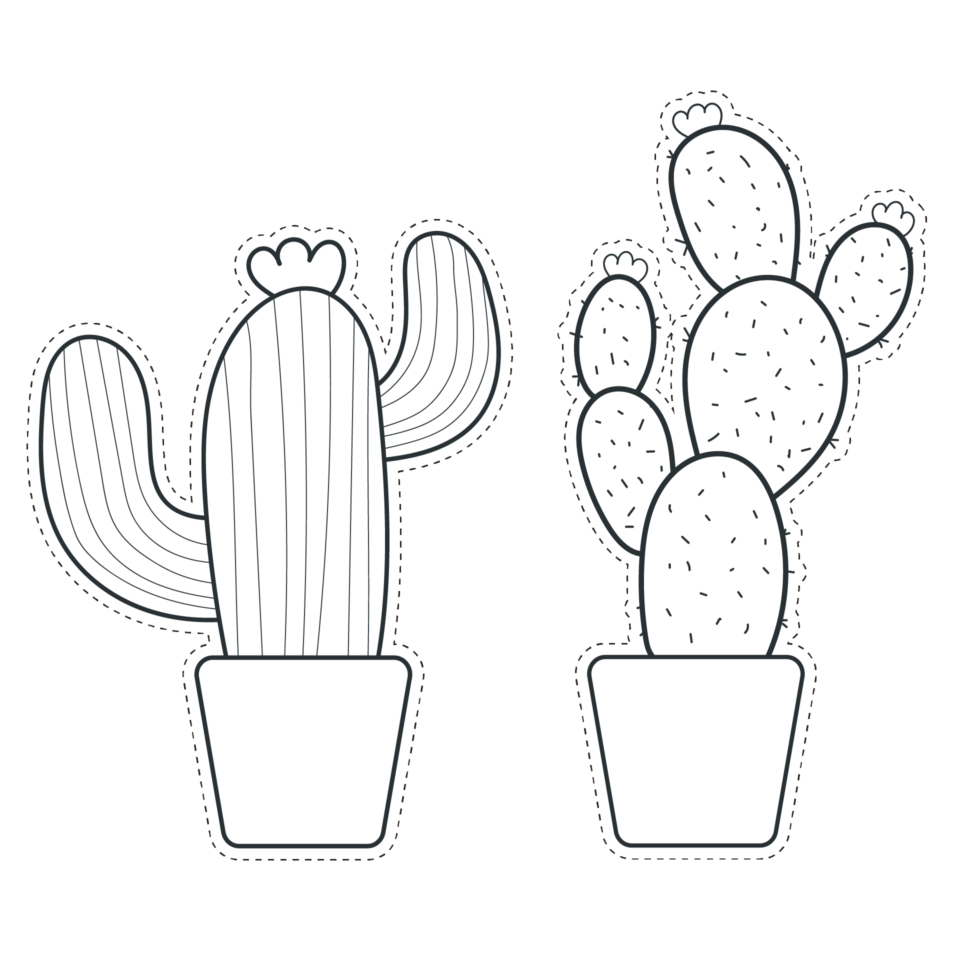 Cactus Cut Out Template Printable