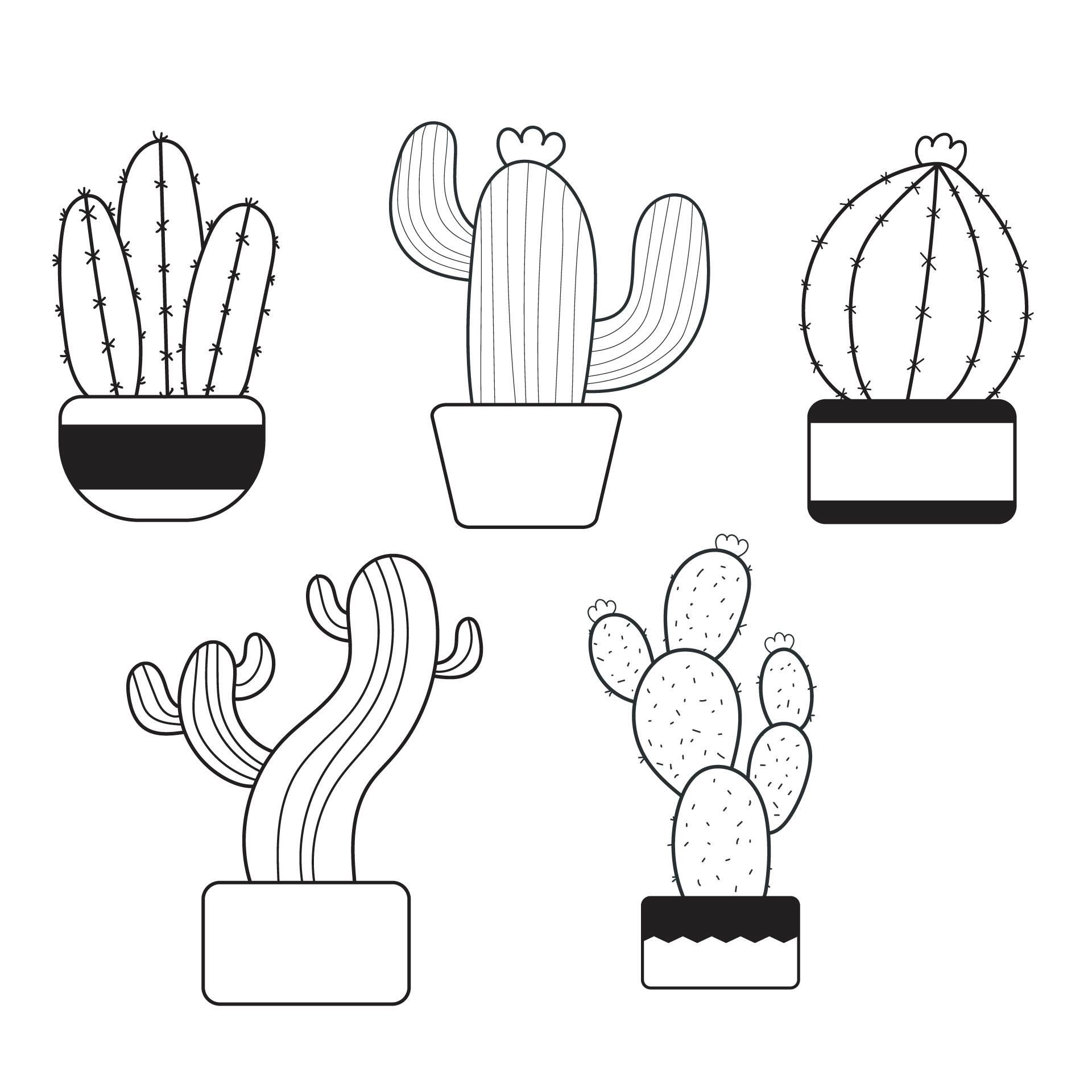 Cactus Pattern Printable