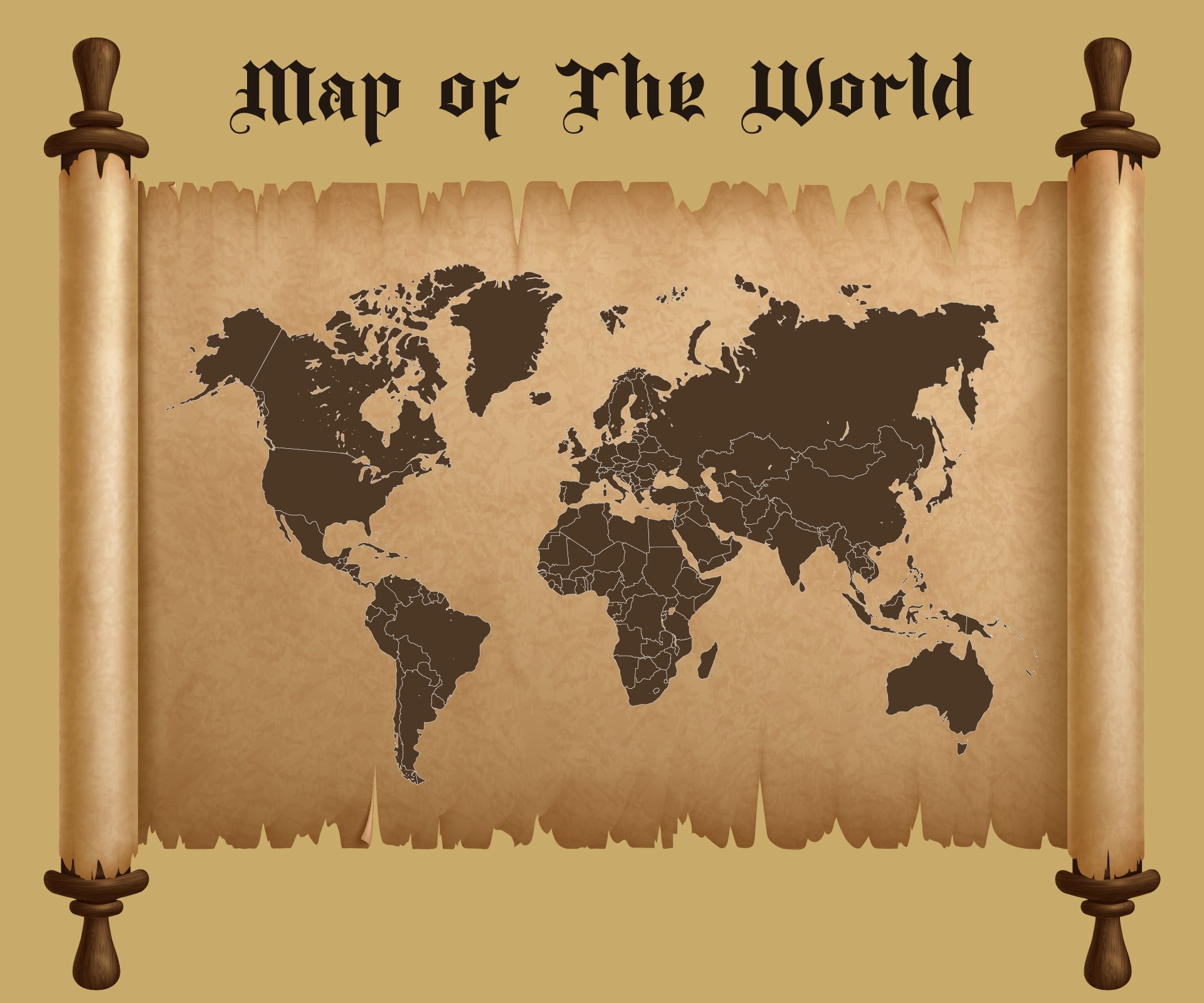 Close Up Of Antique World Map Printable