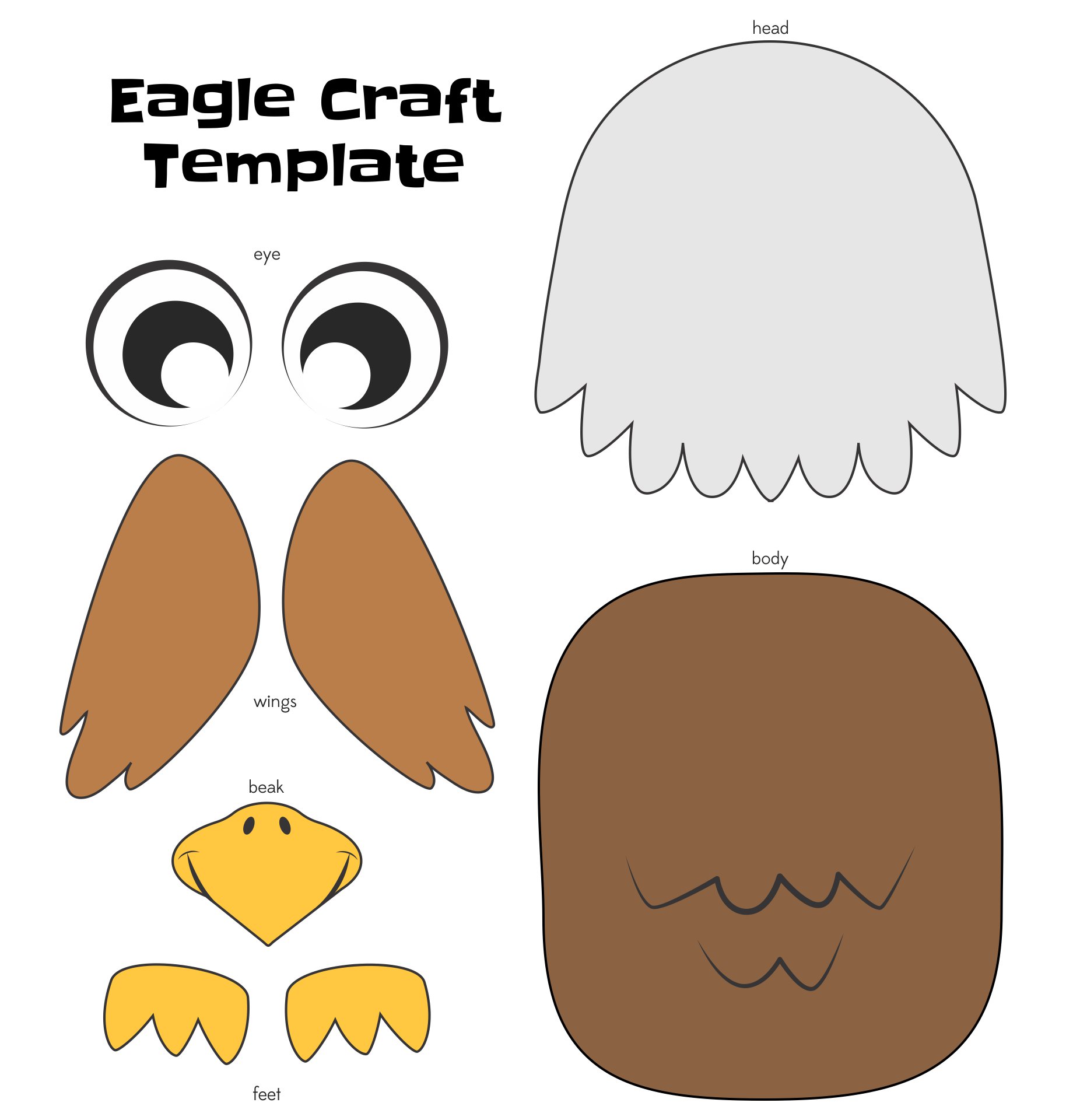 Eagle Craft Template