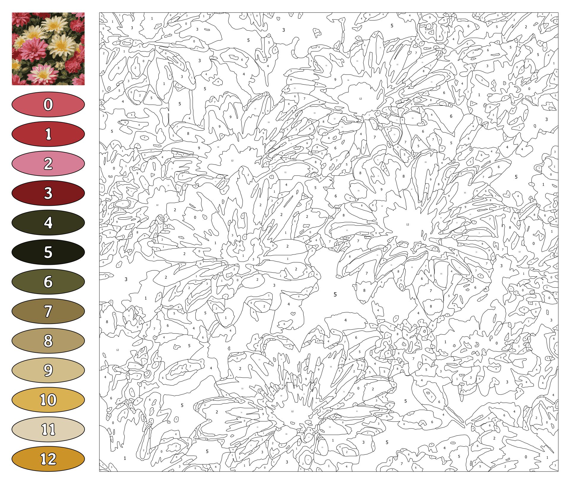 Flower Coloring Pages For Adults Printable