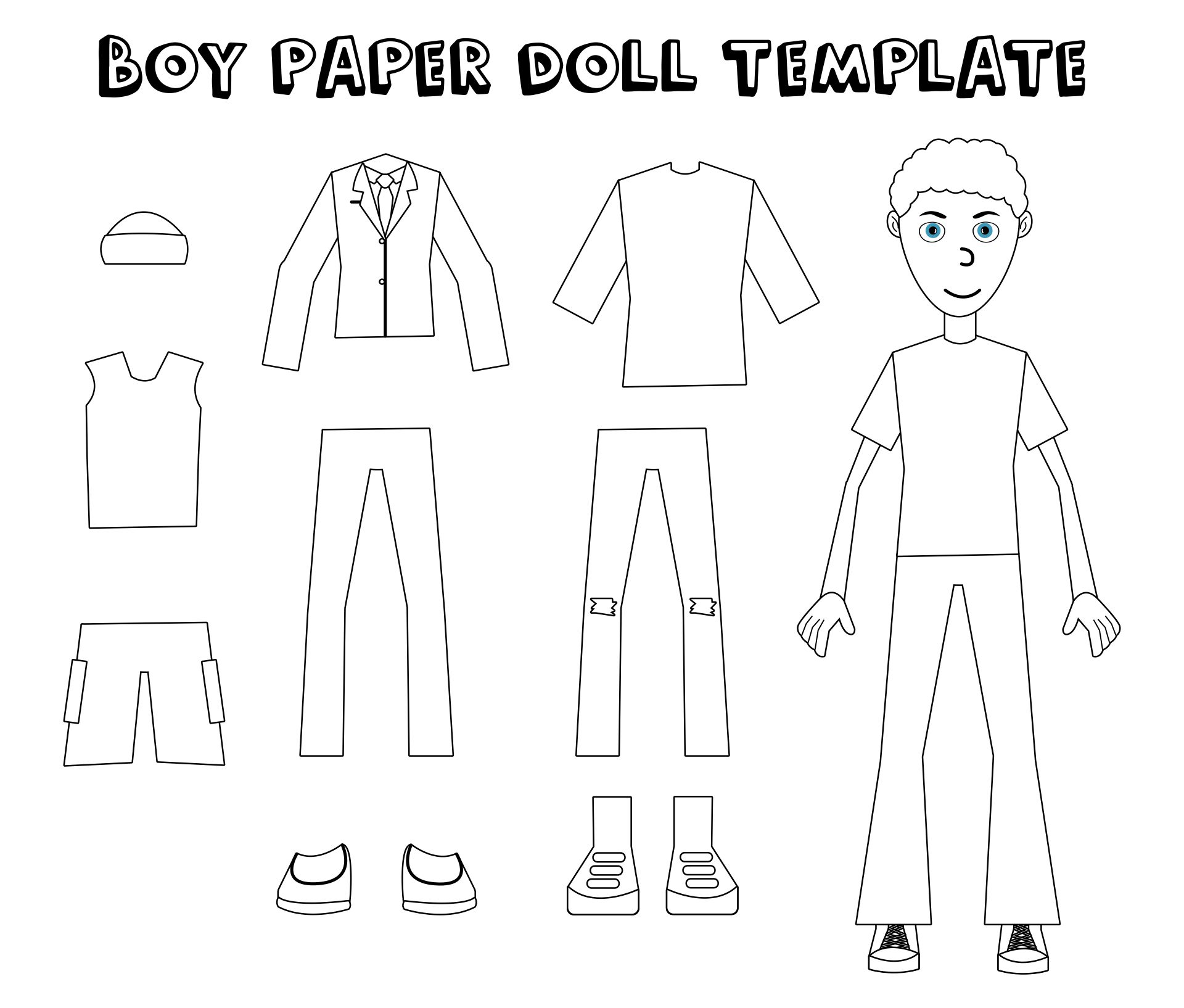 Fun Printable Boy Paper Dolls