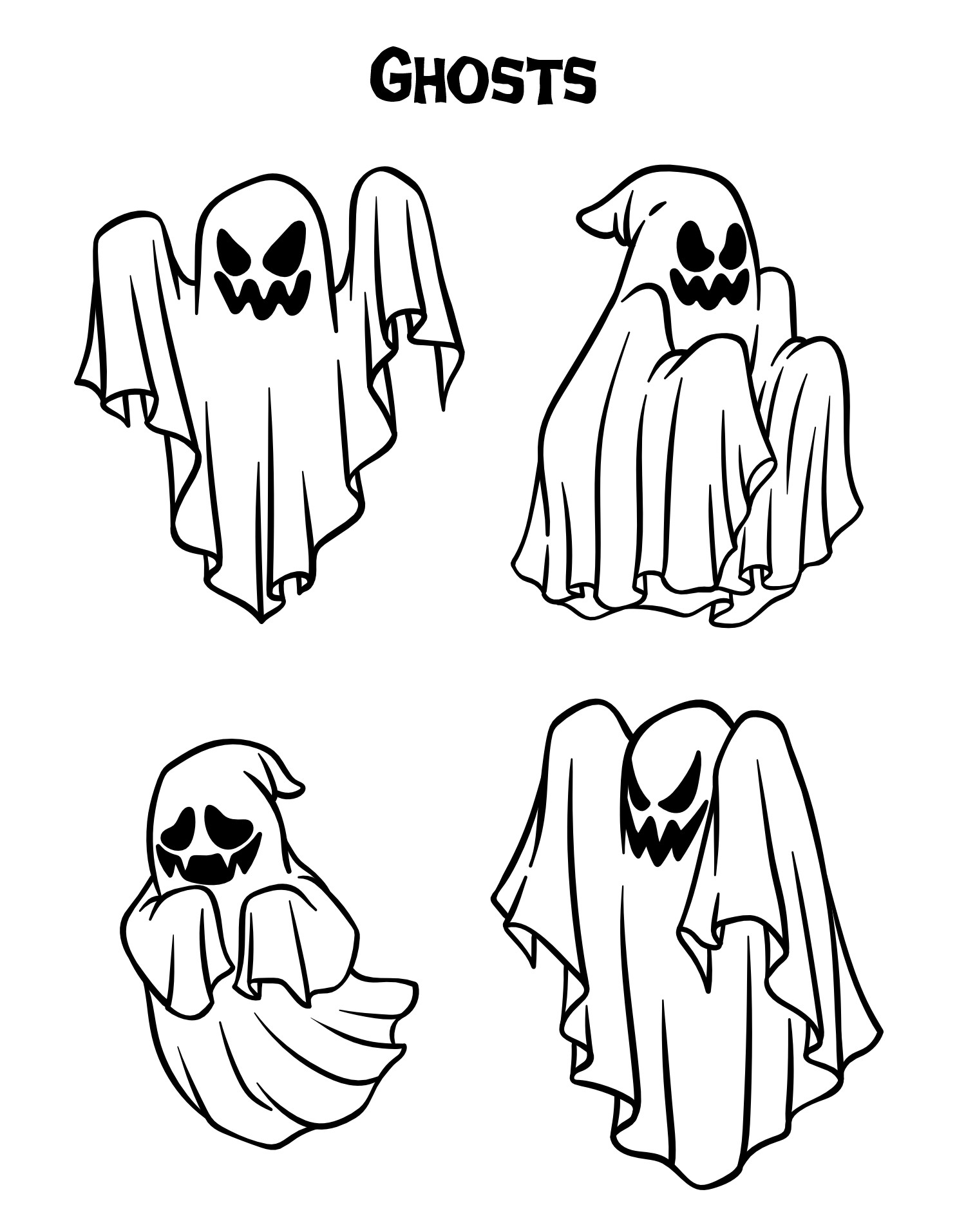 Halloween Ghost Stencil Printable