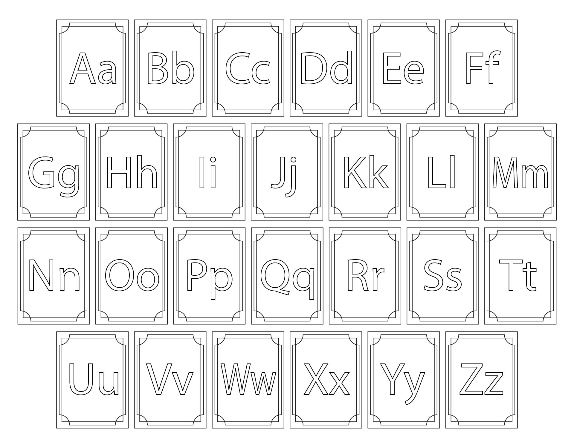 Large Printable Letters For Preschool