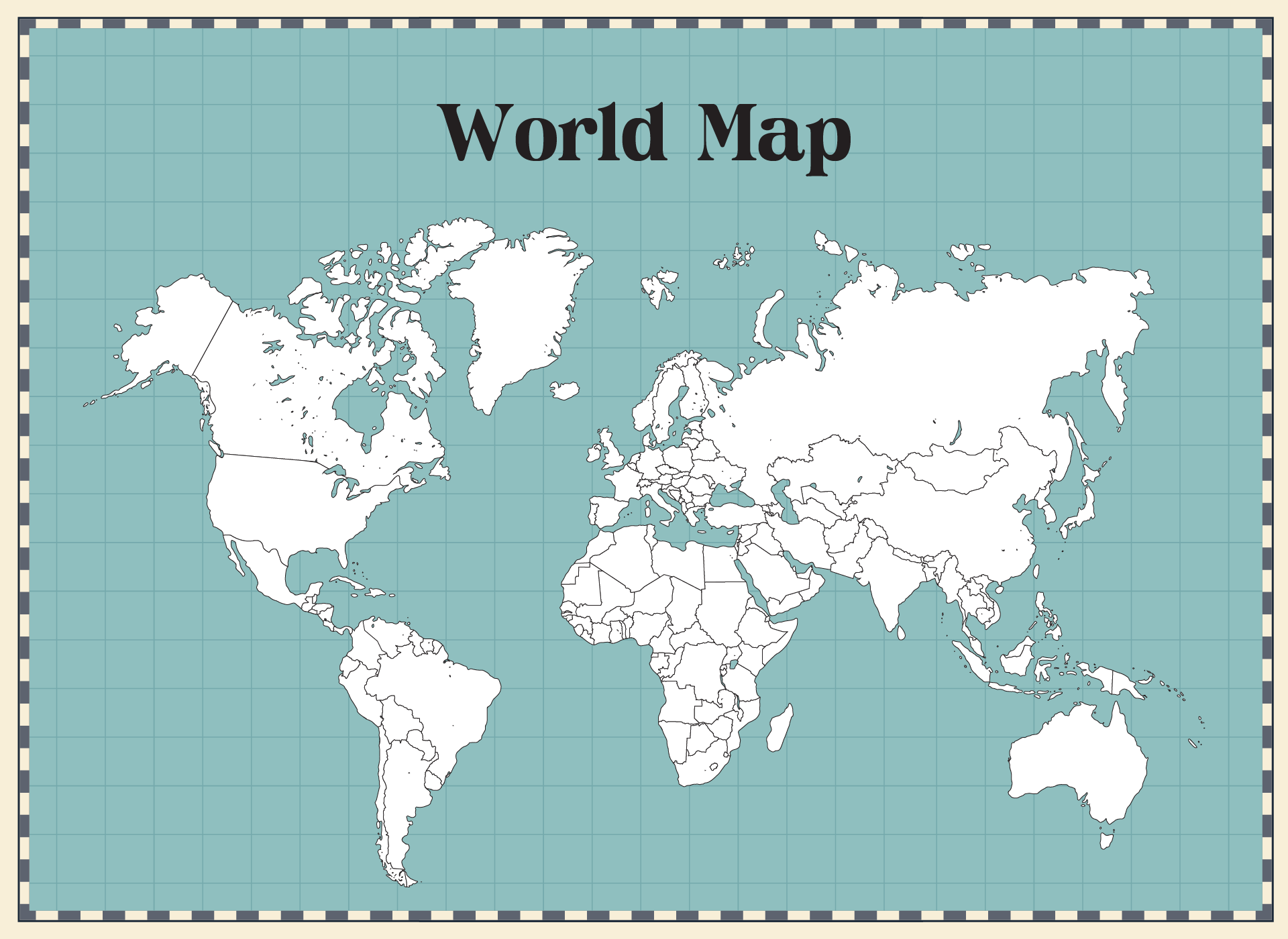 Printable Blank Maps For Coloring