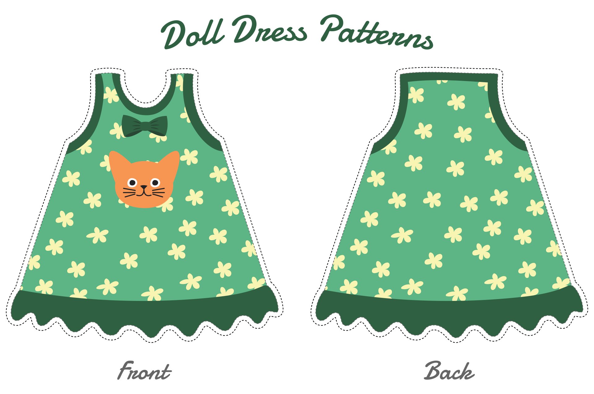 Printable Doll Dress Patterns