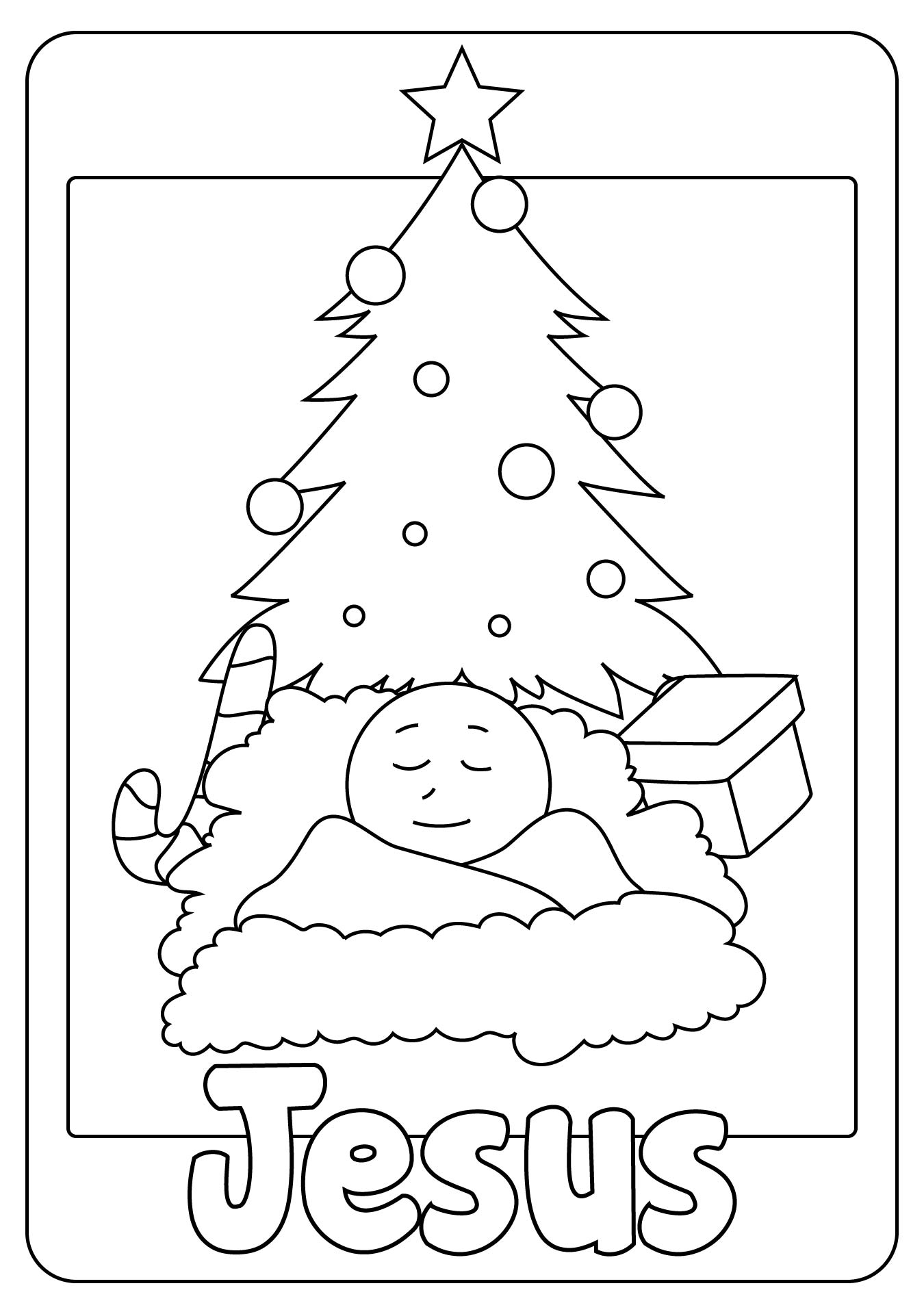Kindergarten Printable Christmas Jesus