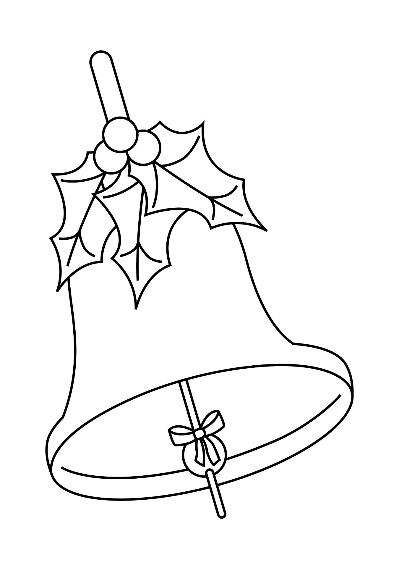 Printable Bell Template With Bow