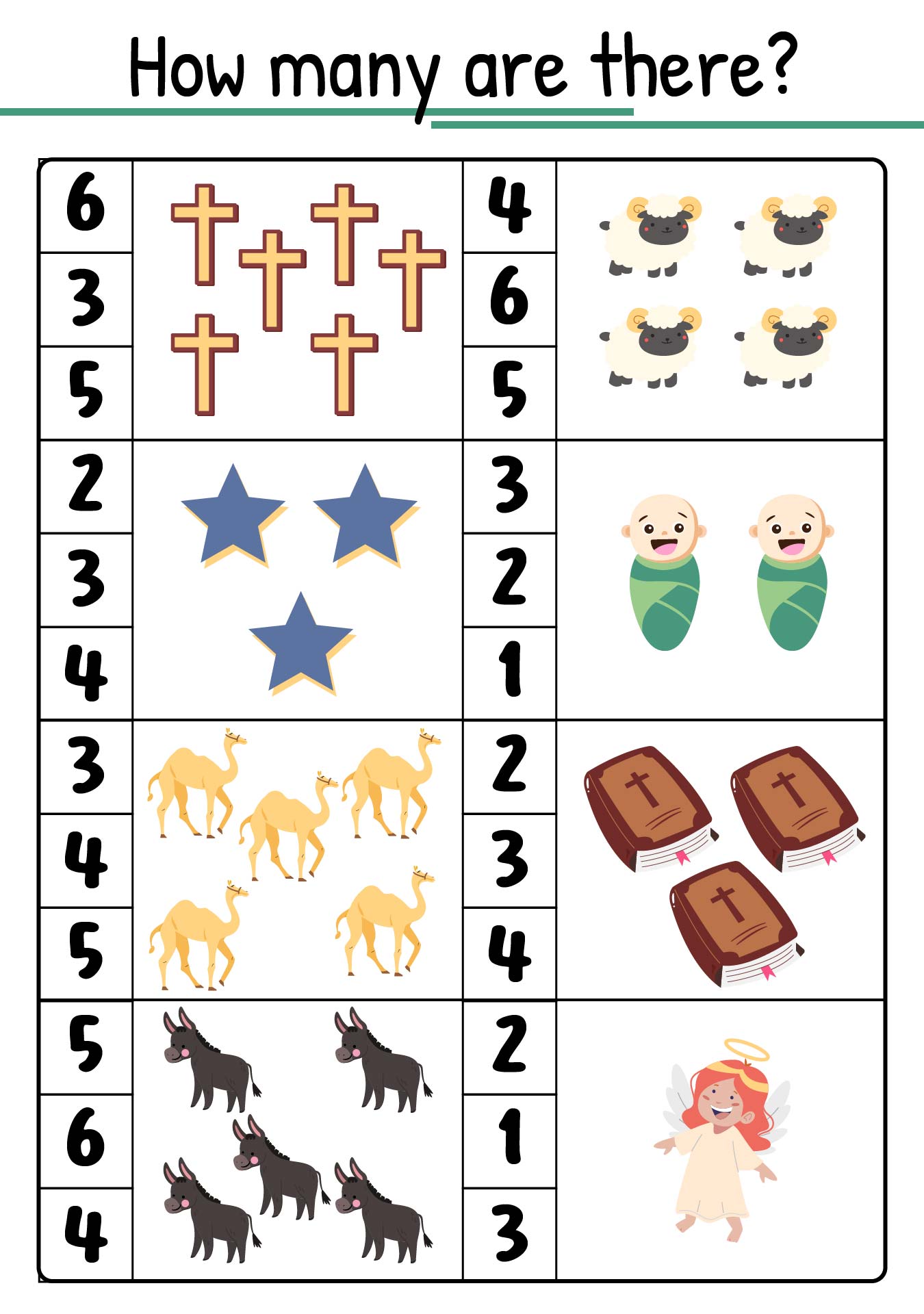 Printable Nativity Worksheets For Kindergarten
