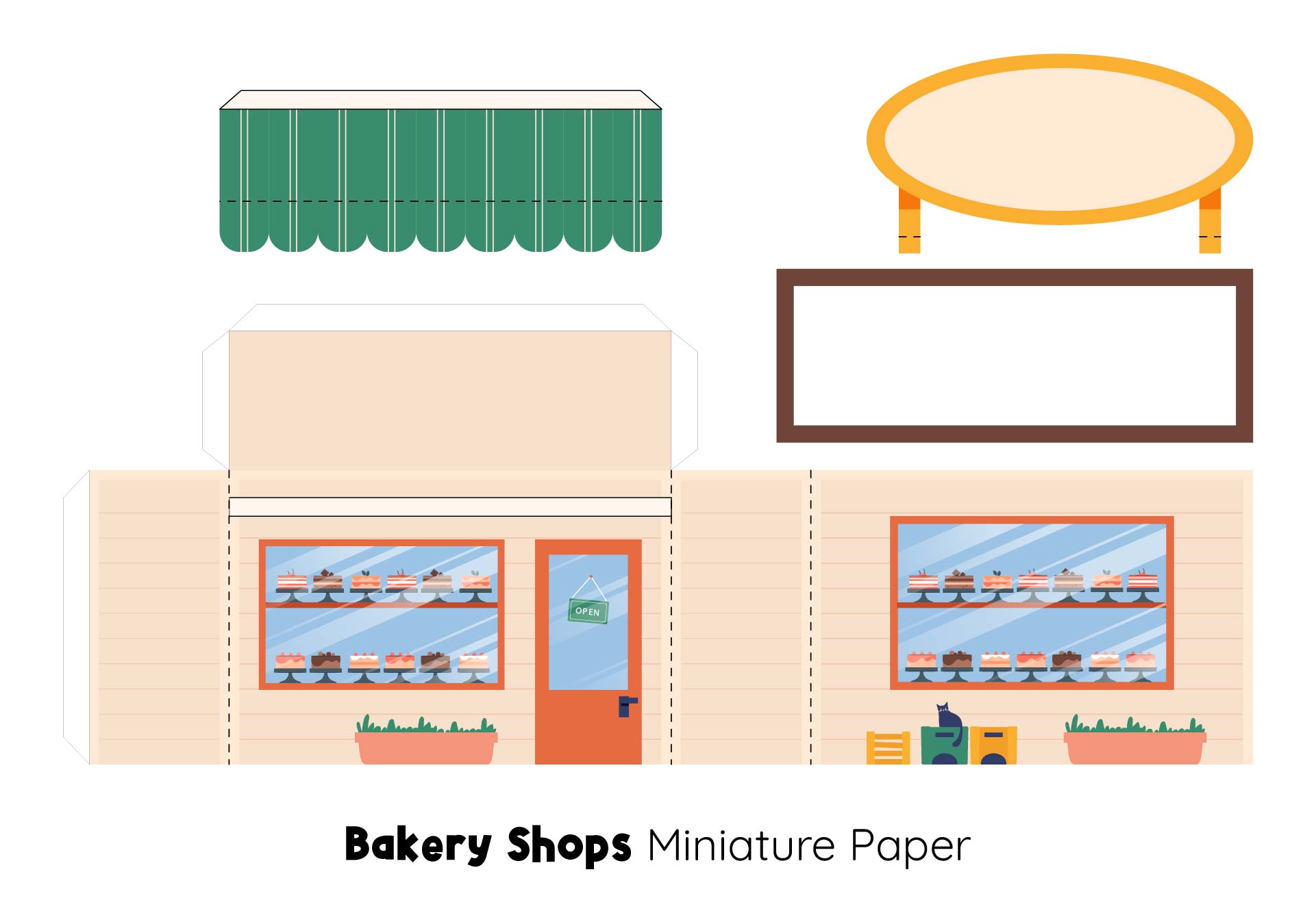 Printable Paper Shops Miniature 144