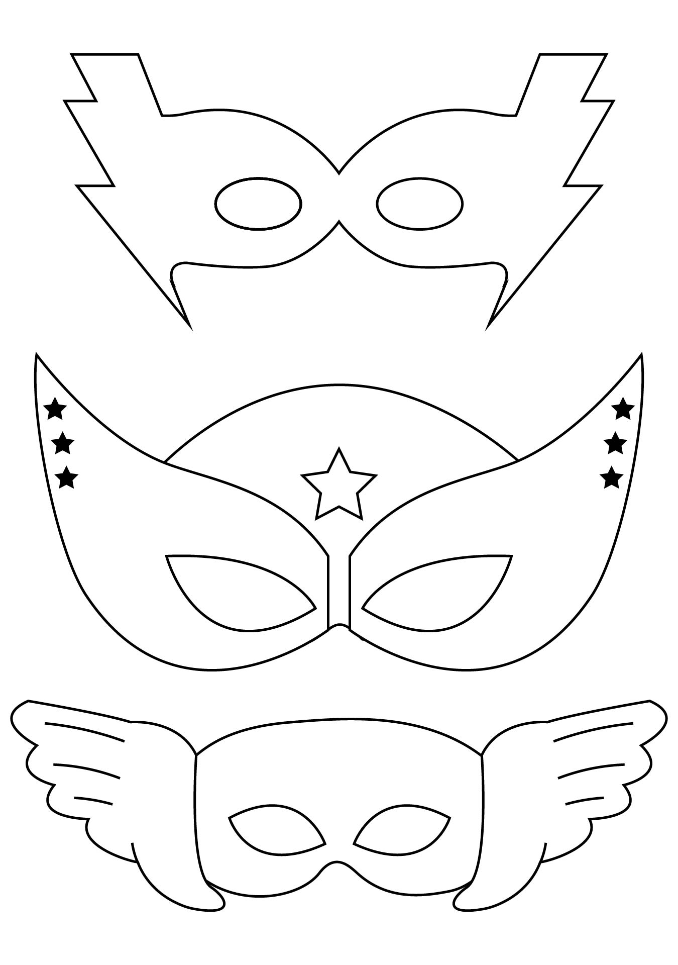 Printable Superhero Mask Templates