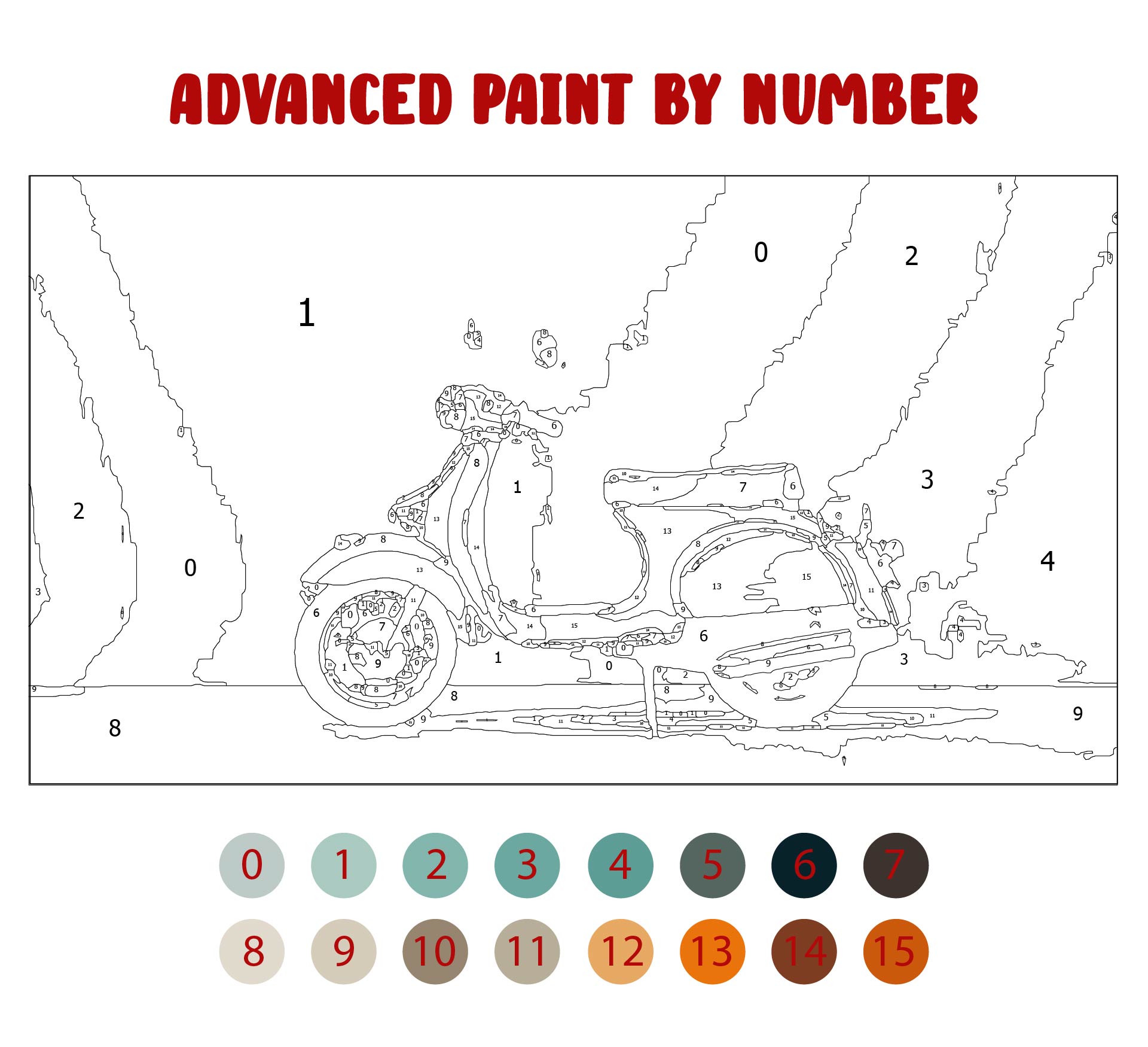 Advanced Color By Number Coloring Pages Printable