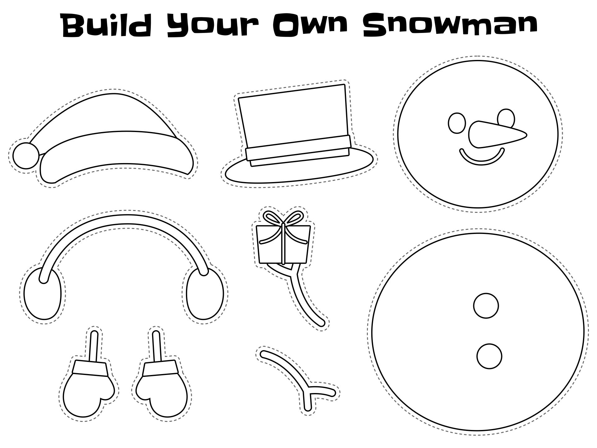 Build A Snowman Printable Activity