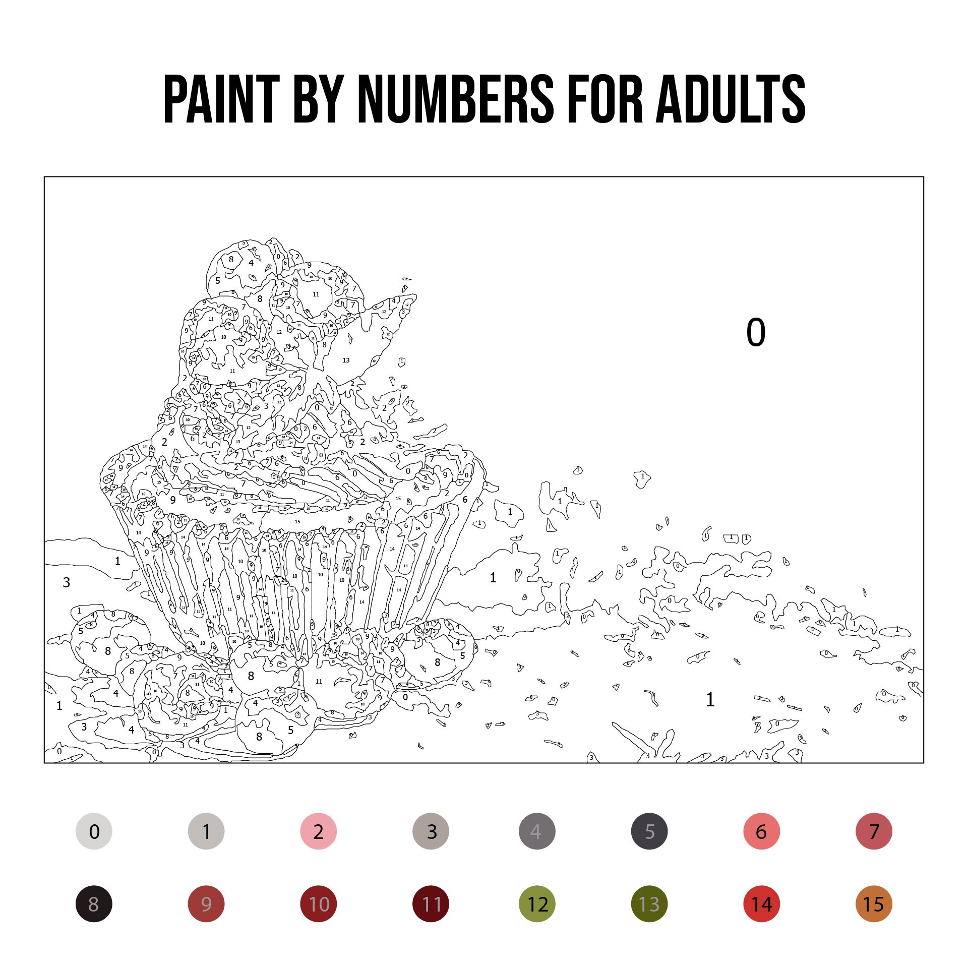 Paint By Numbers Templates For Adults