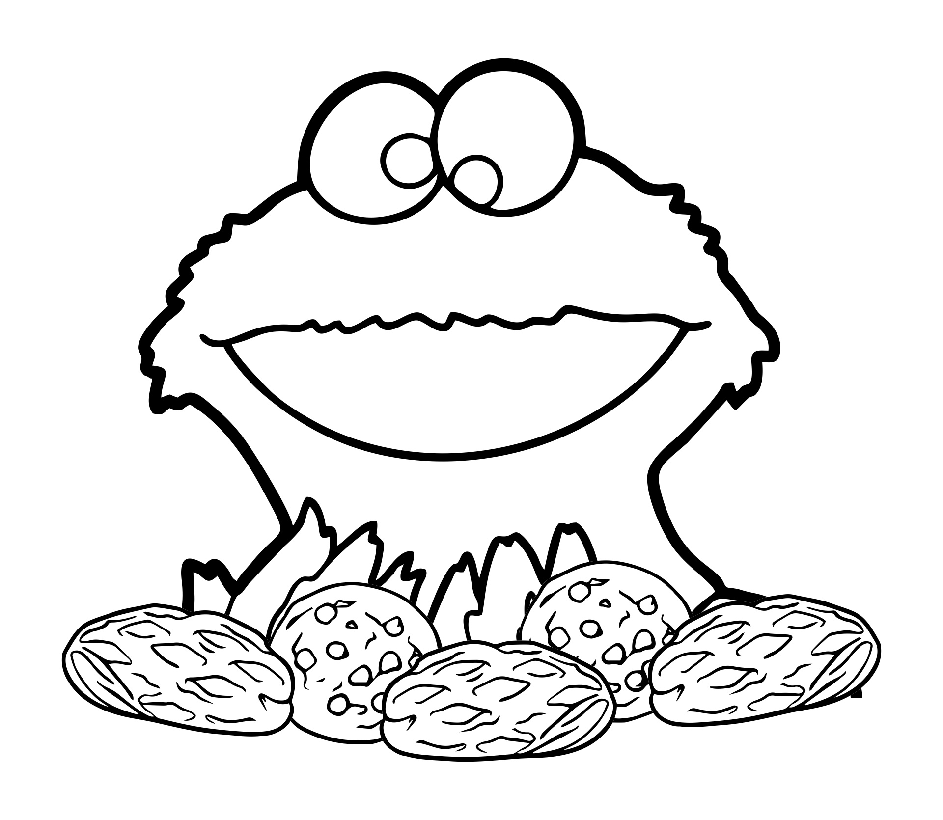 Printable Cookie Monster Coloring Pages
