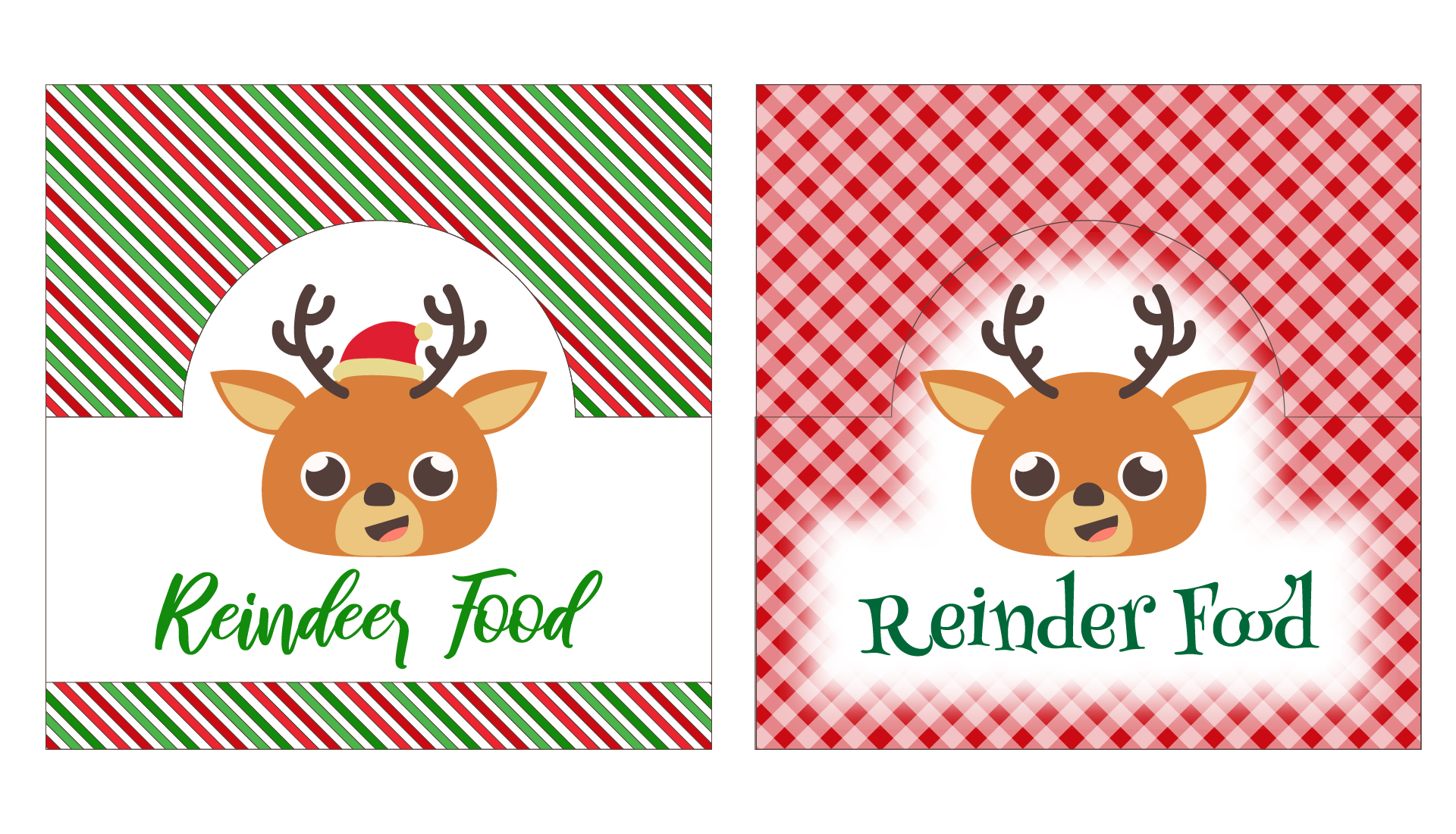 Printable Reindeer Food With Bag Topper