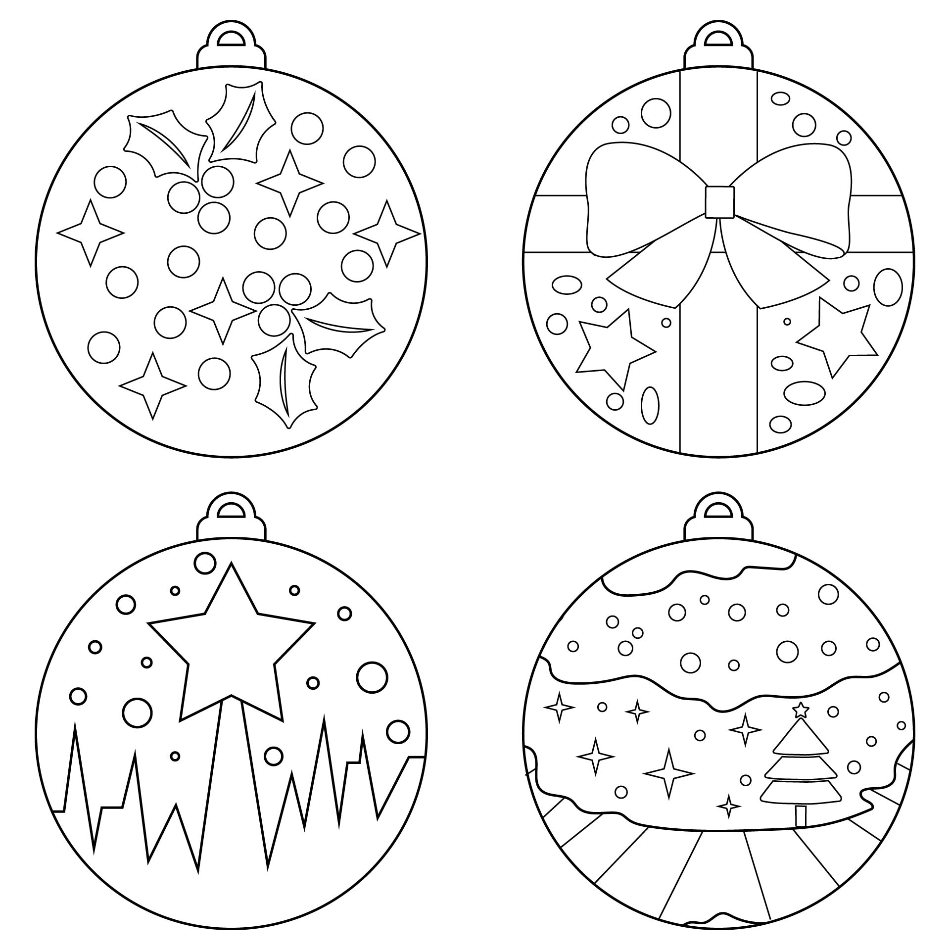 Printable Christmas Ornaments For Kids
