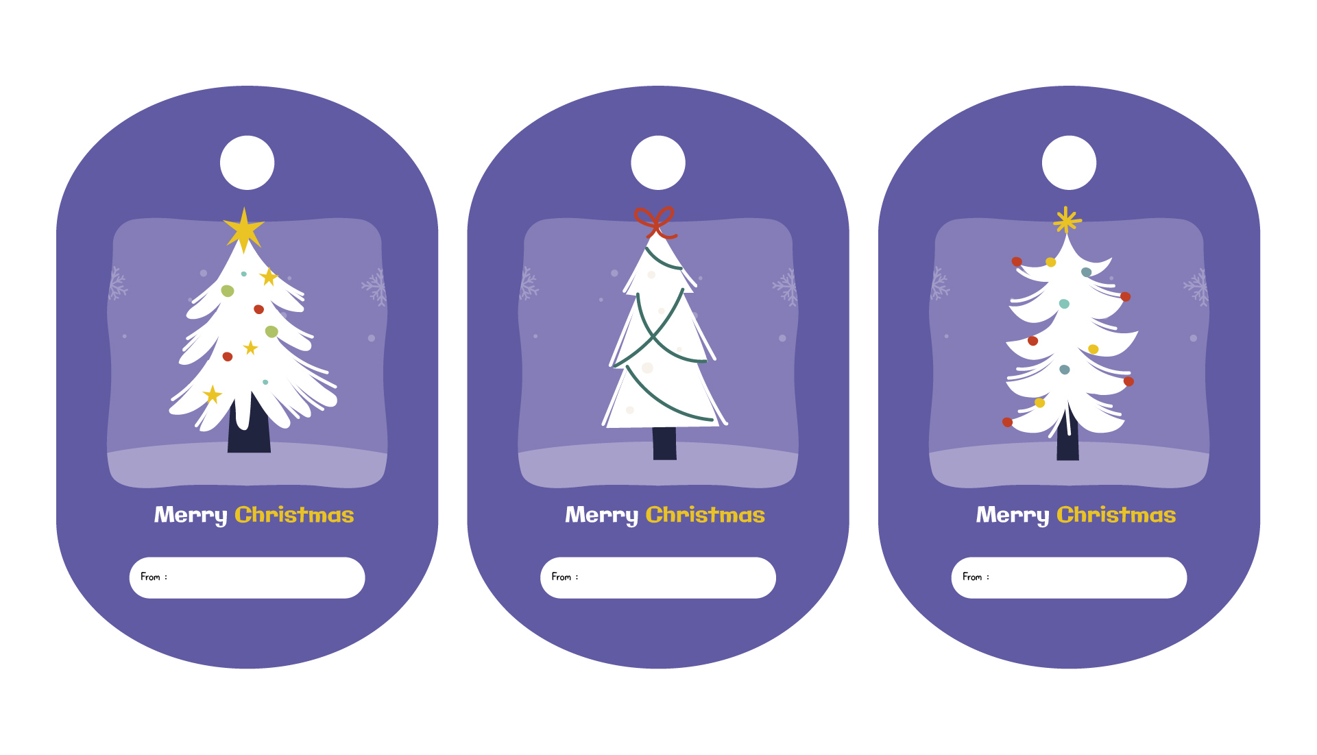 O Christmas Tree Gift Tags Printable