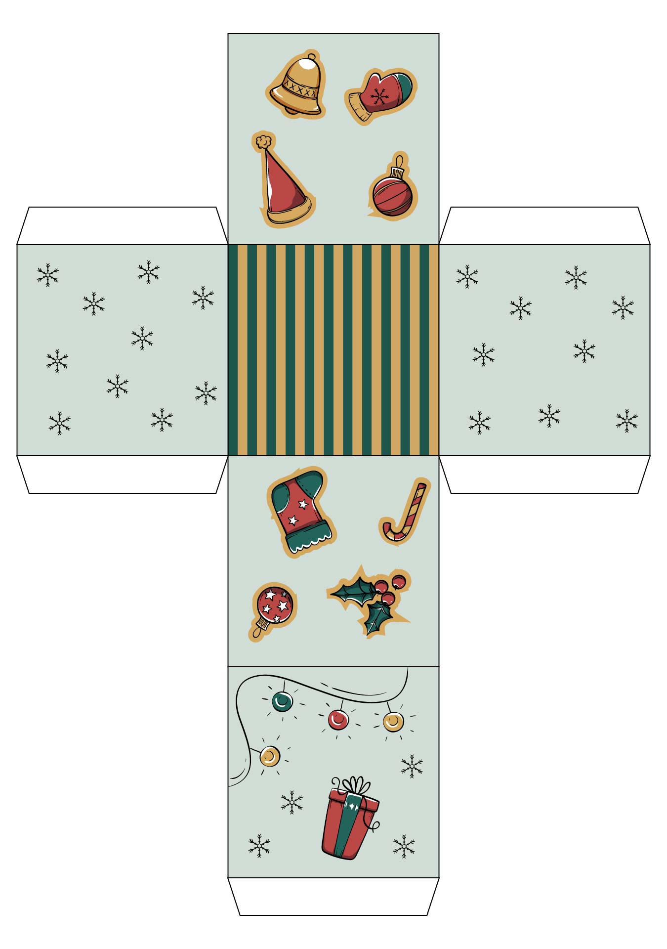 Gift Box Template For Craft Activity