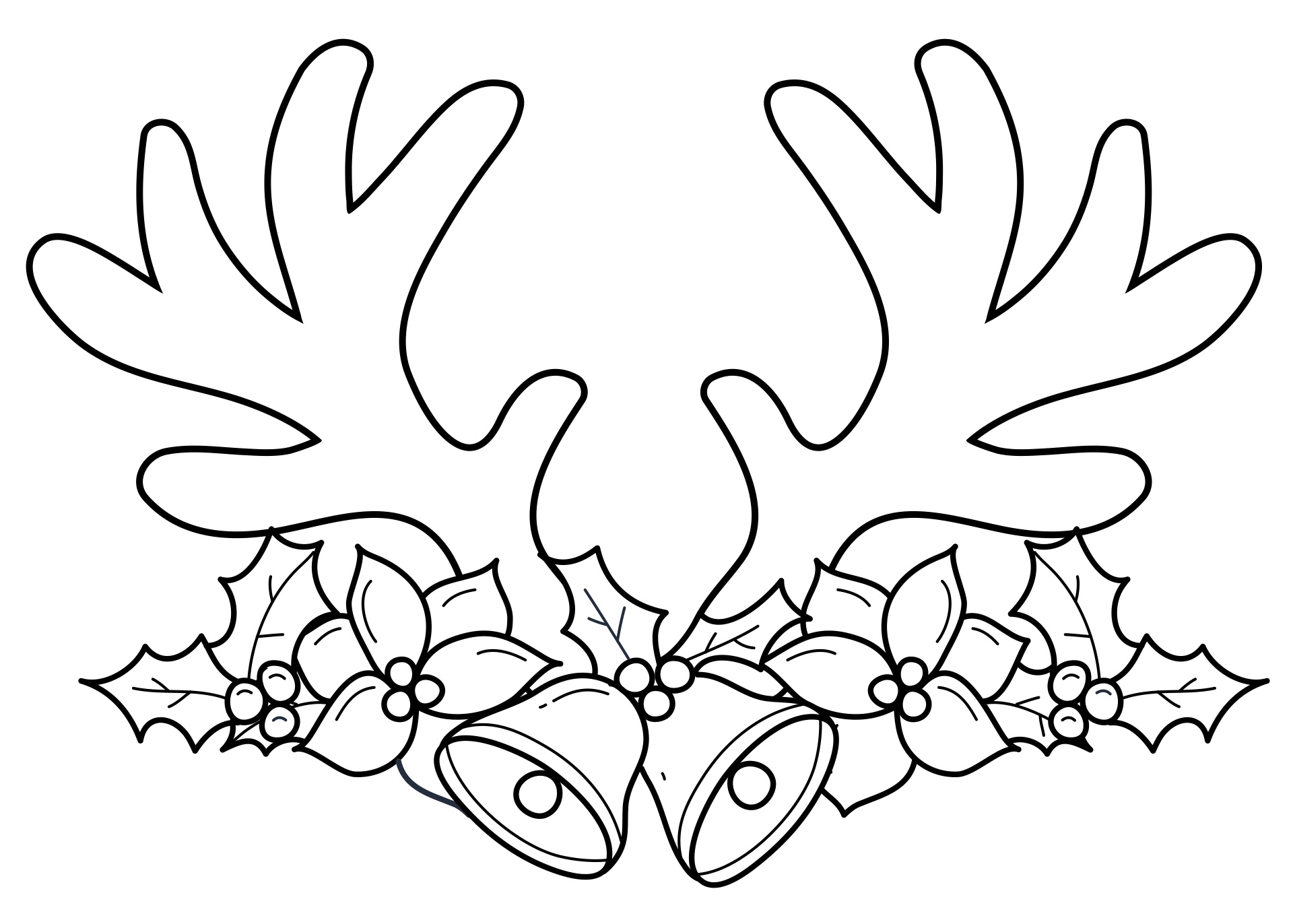 Antlers Coloring Sheet Printable