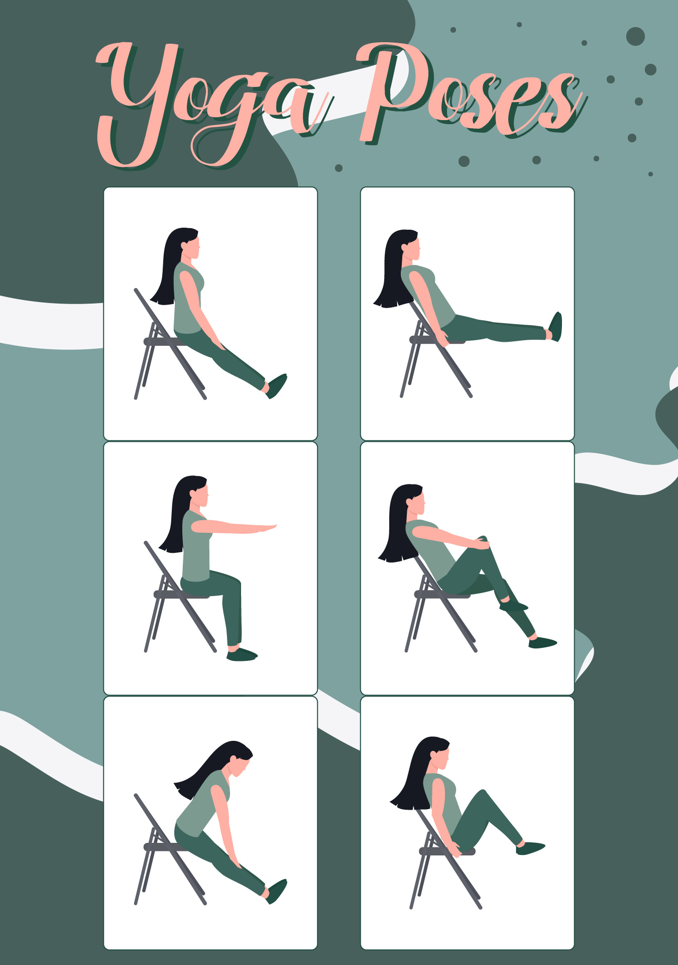 Printable Chair Yoga Poses For Seniors