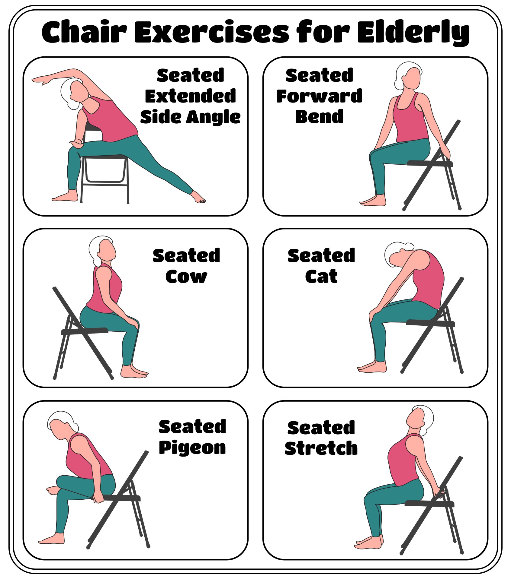 Printable Chair Exercises For Seniors Reduce The Belly