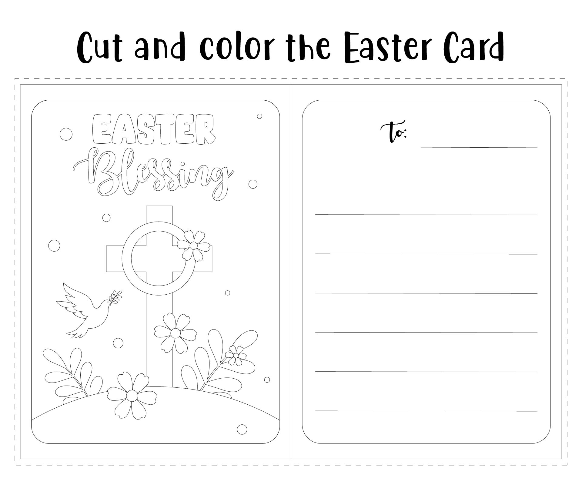 Religious Easter Card Printable