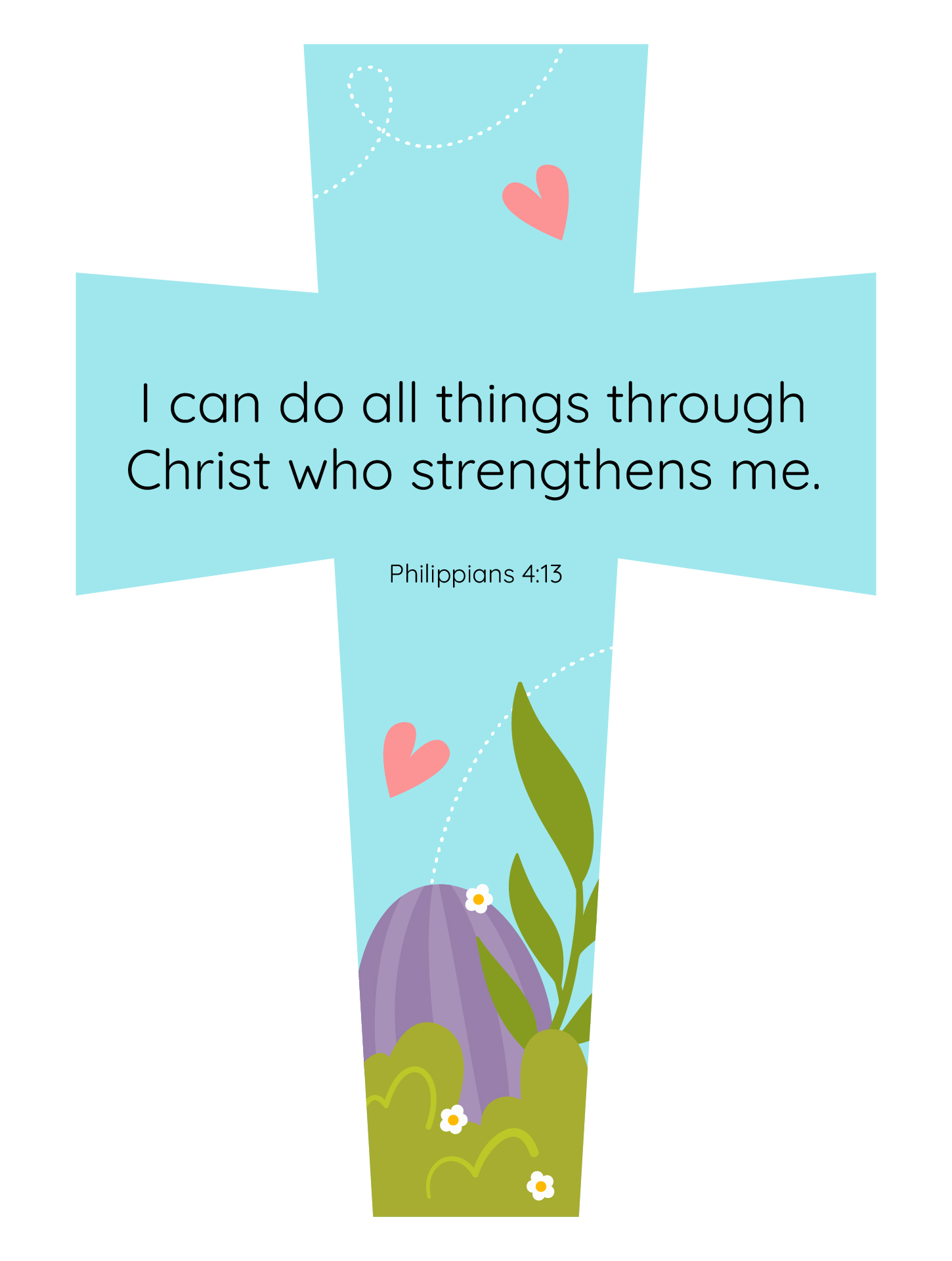 Easter Cross Bookmarks Printable Set