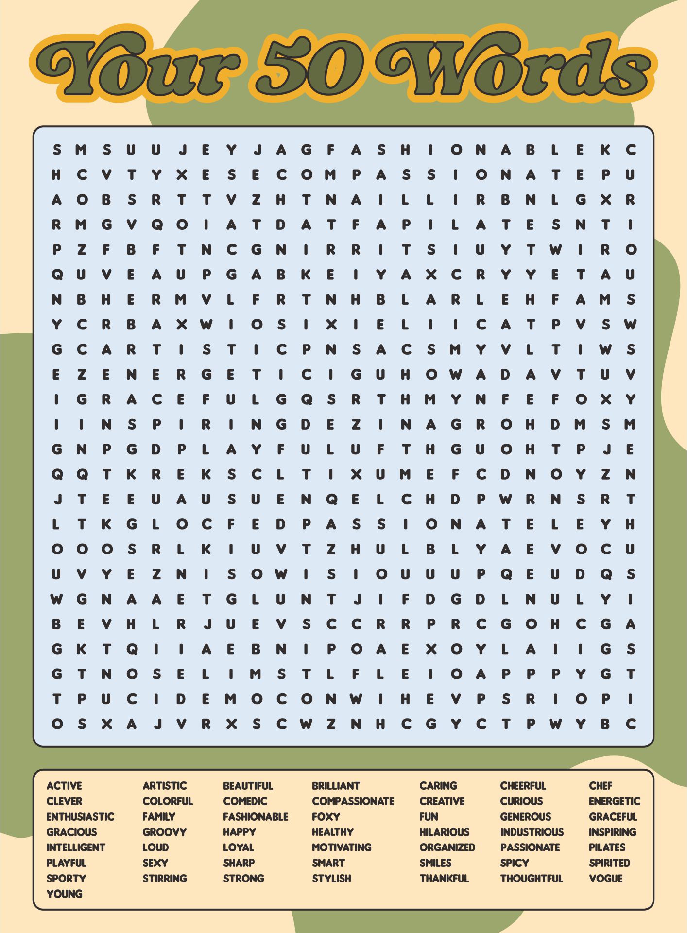 Adult Word Searches