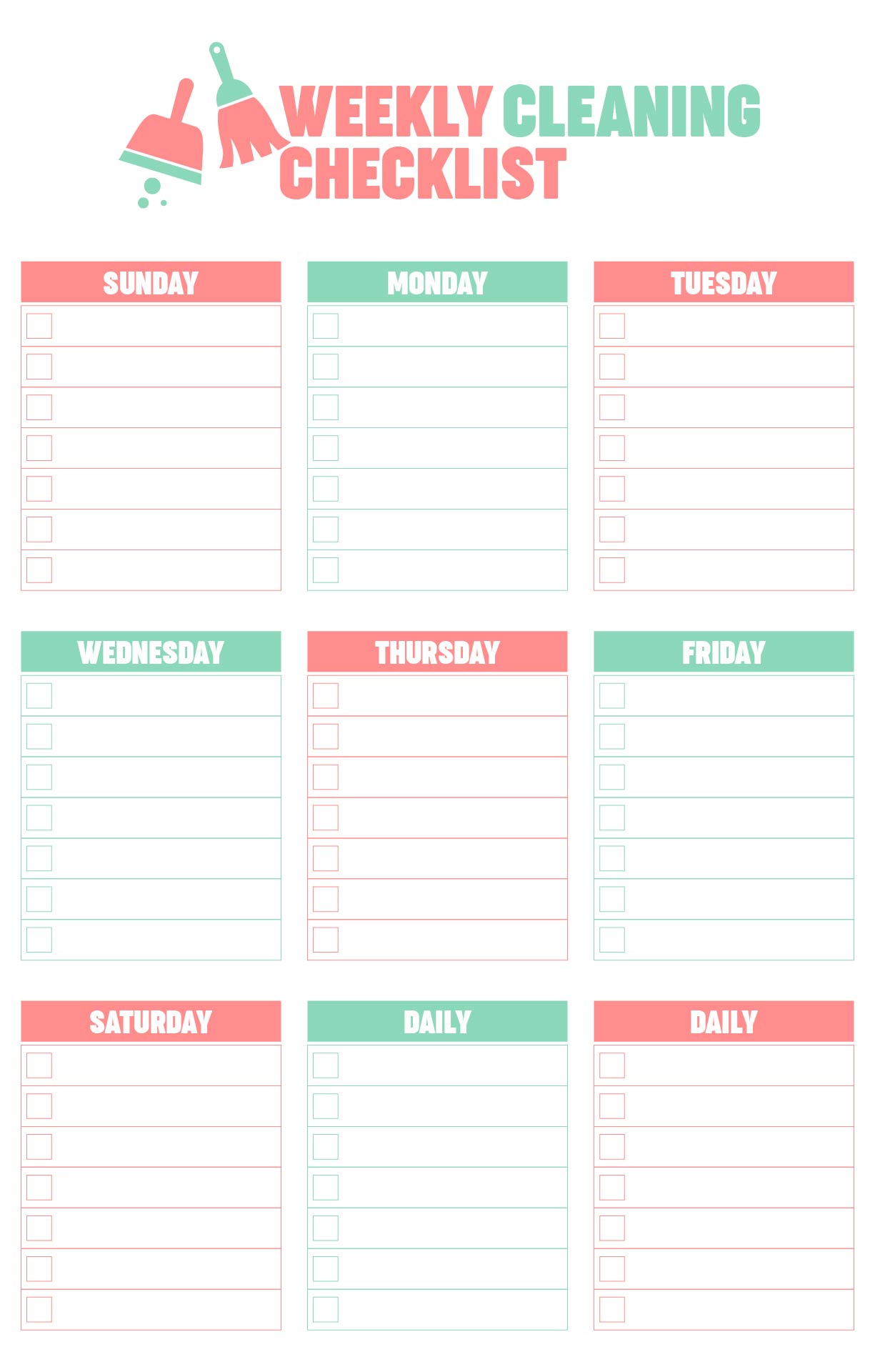 Cleaning Printable Checklist cleaning-printable-checklist