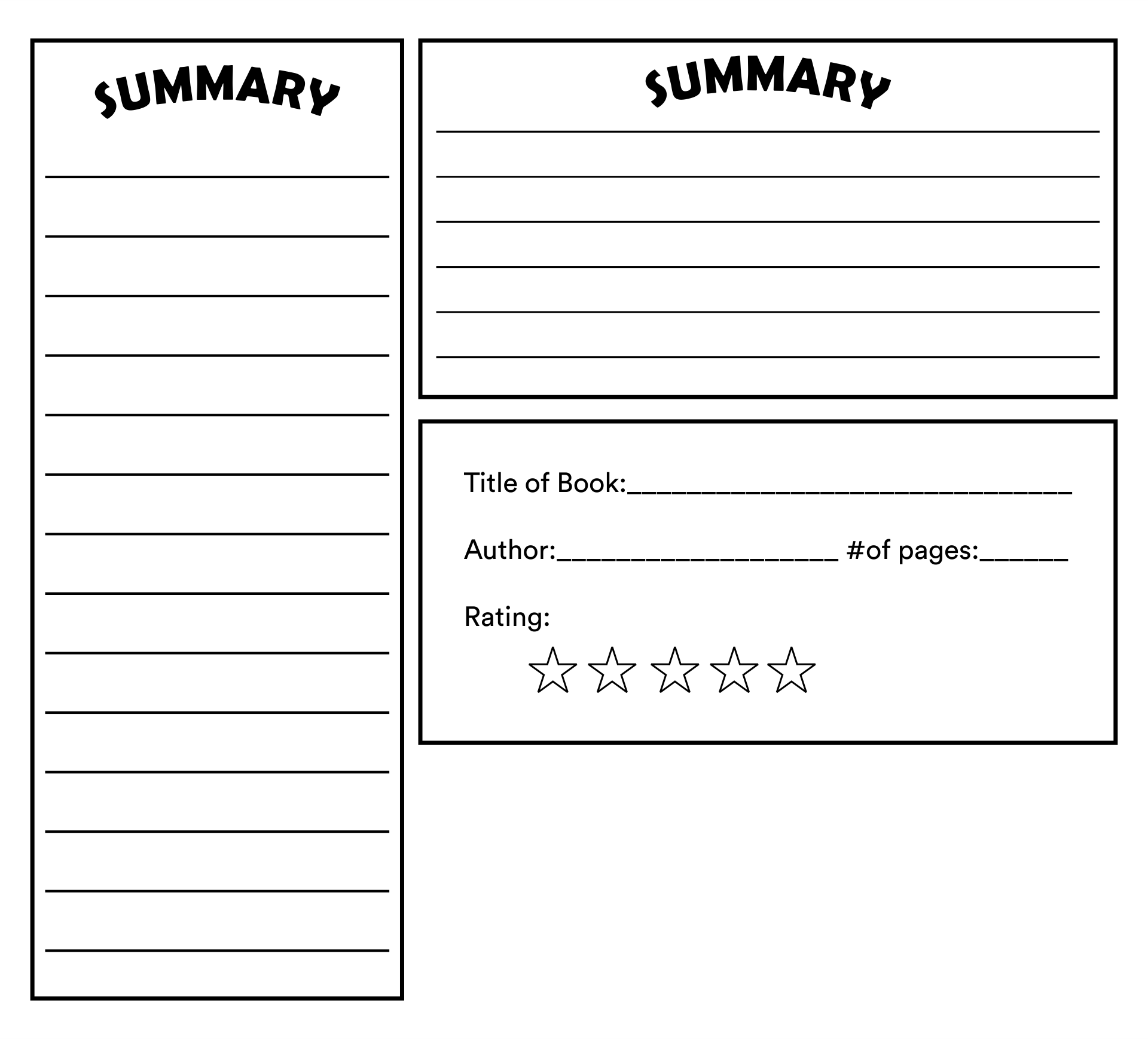 Cereal Box Book Report Template