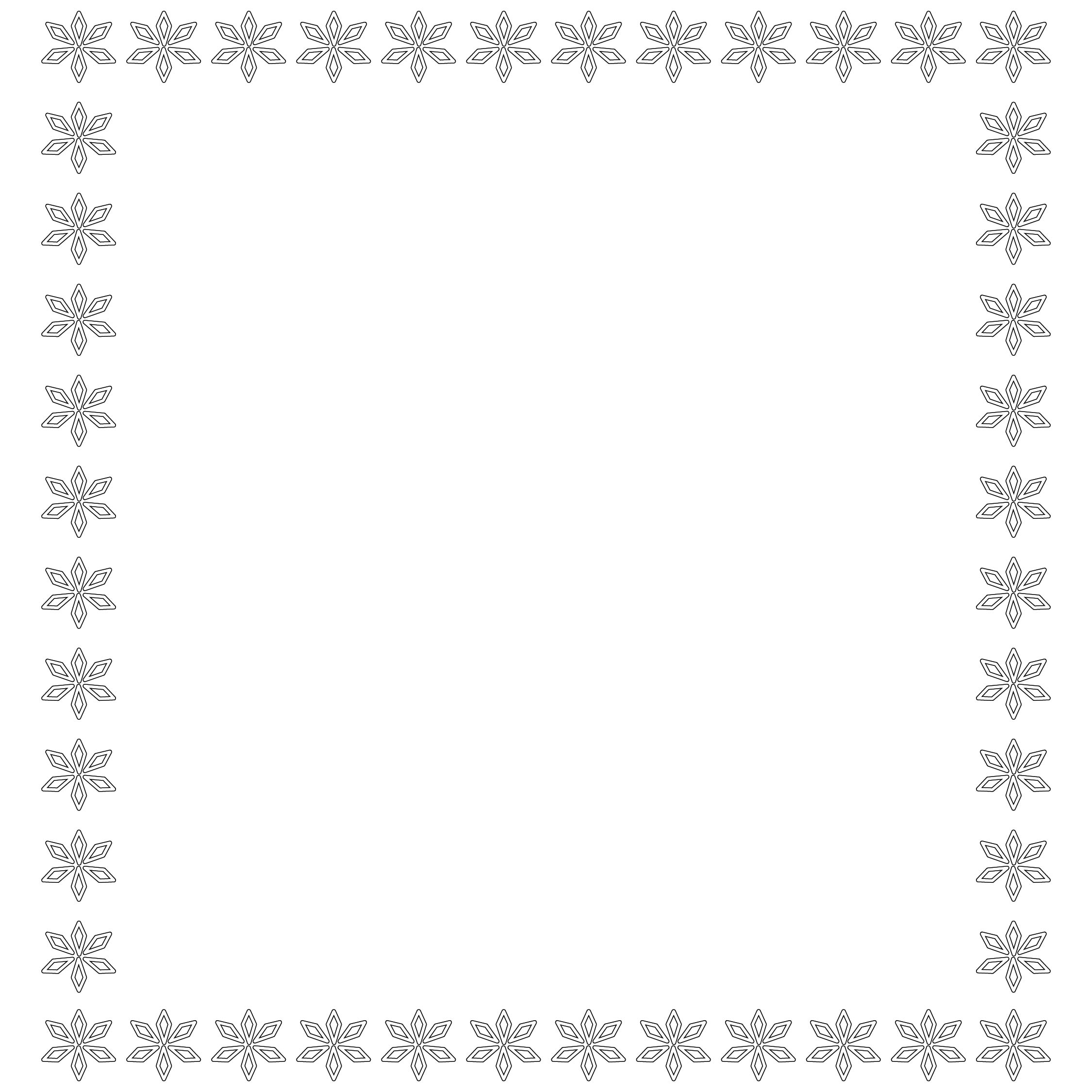 Christmas Printable Coloring Frame