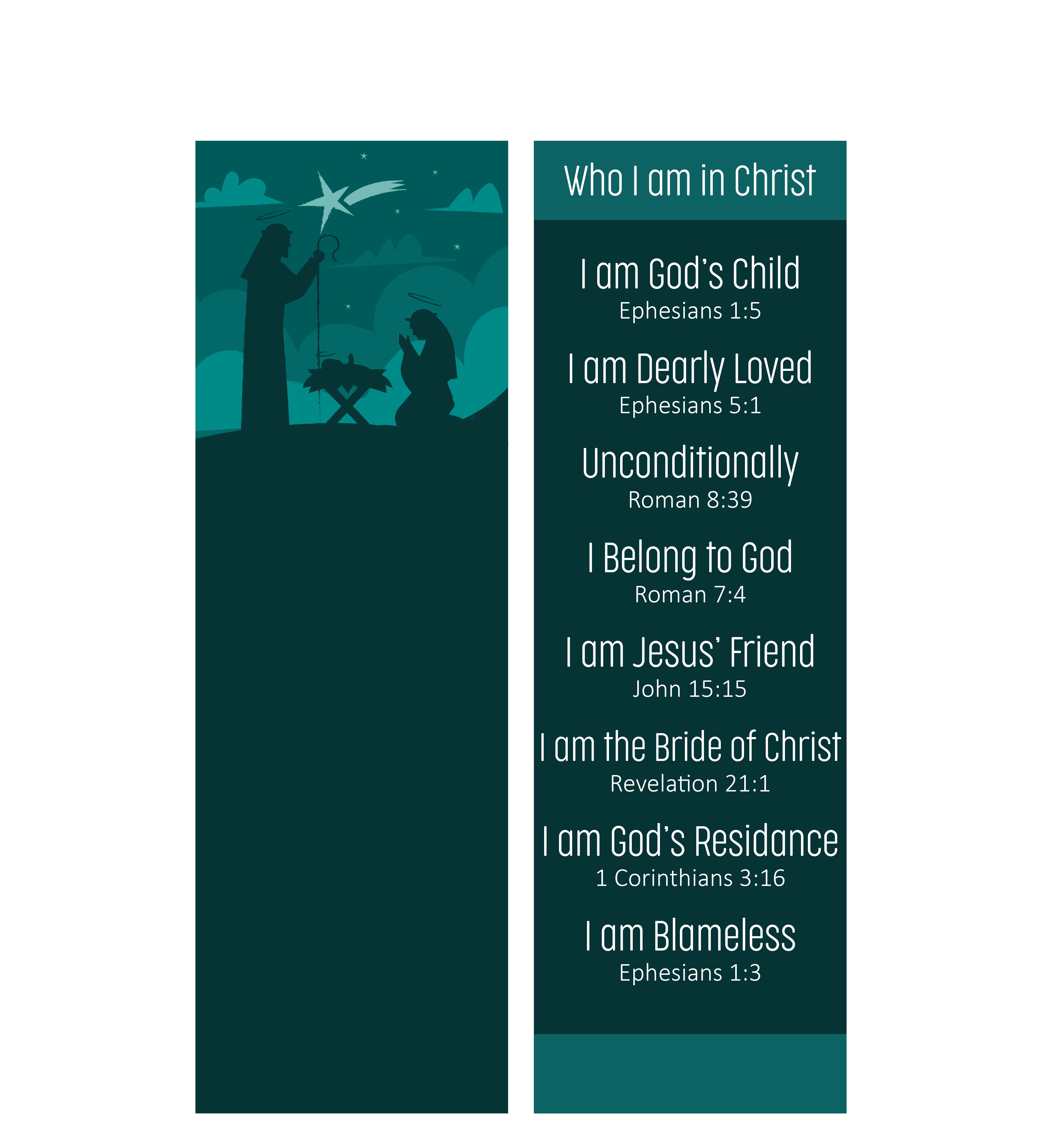 Christmas Templates  Printable Christian Bookmarks