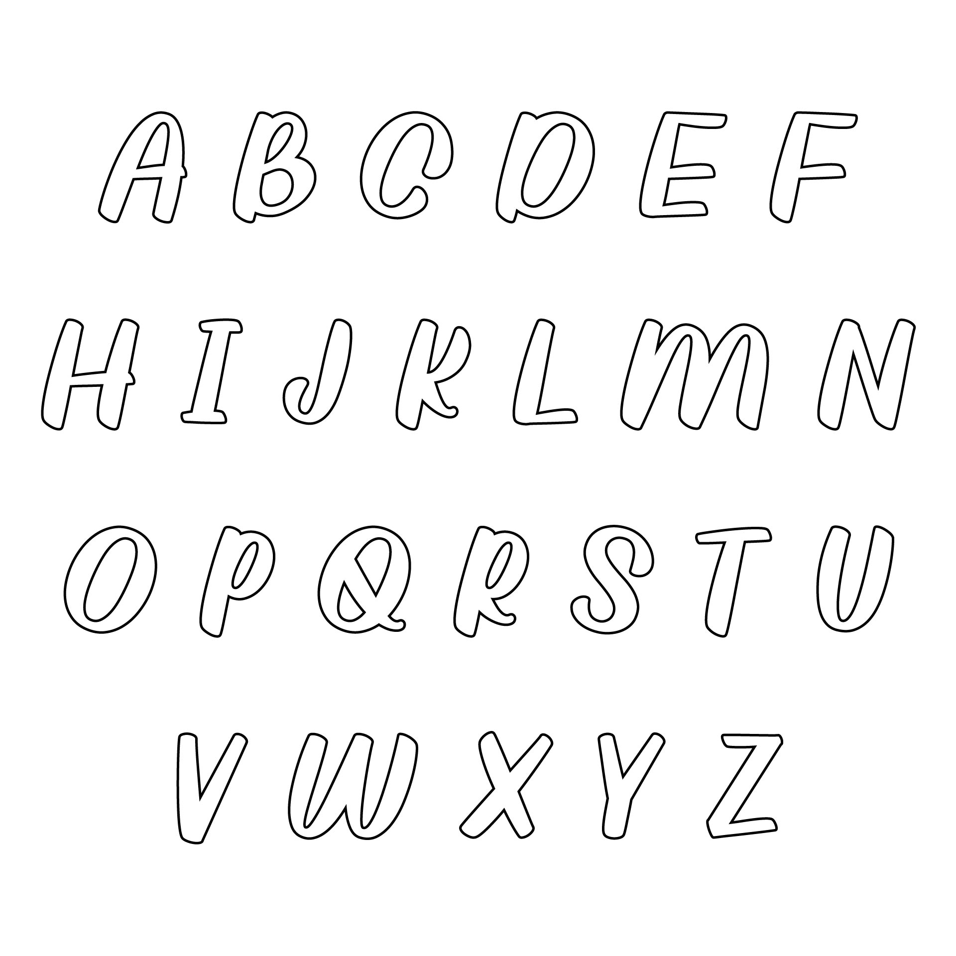 Free Printable Alphabet Stencils To Cut Out