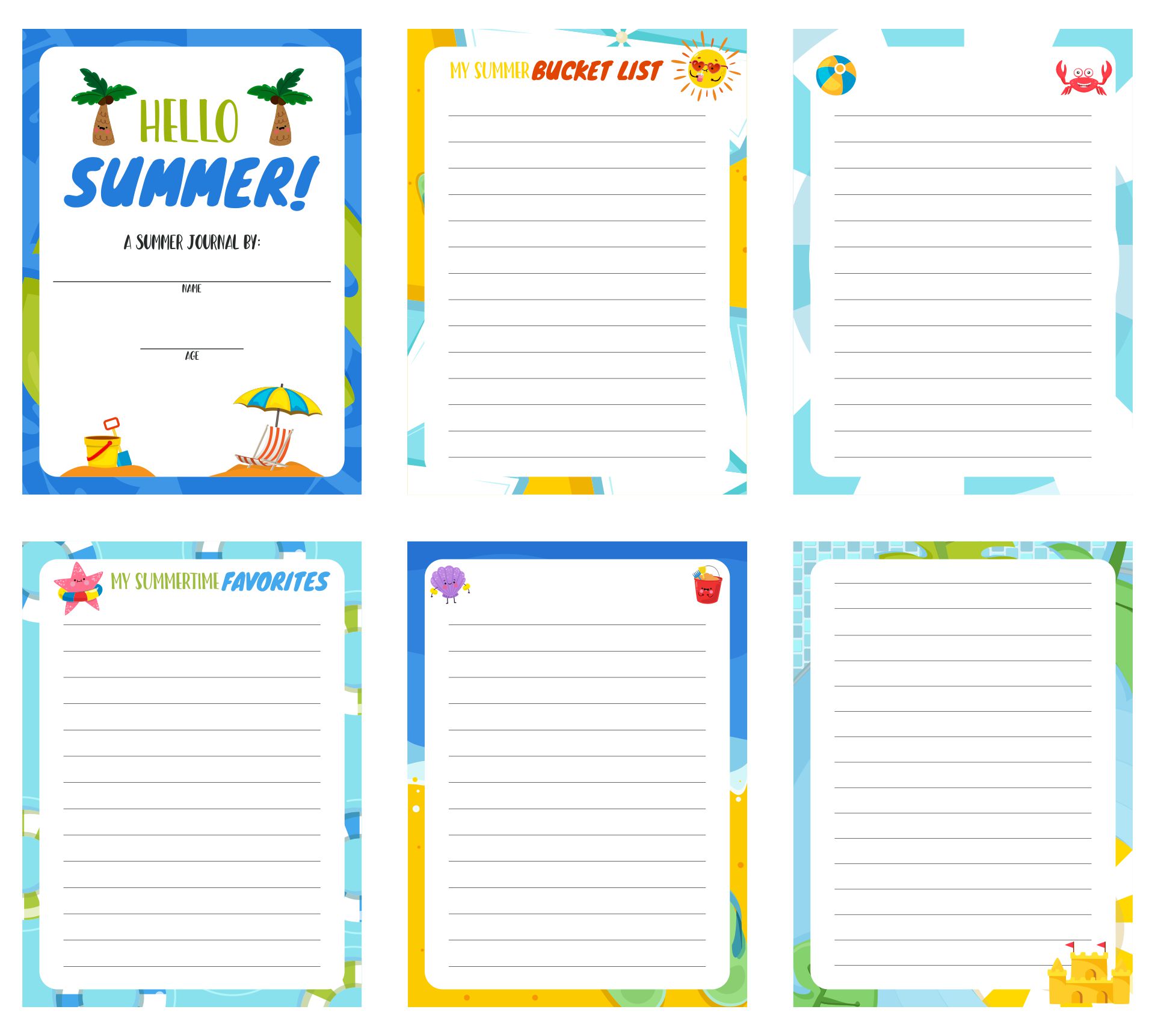 Printable Journal Writing Pages