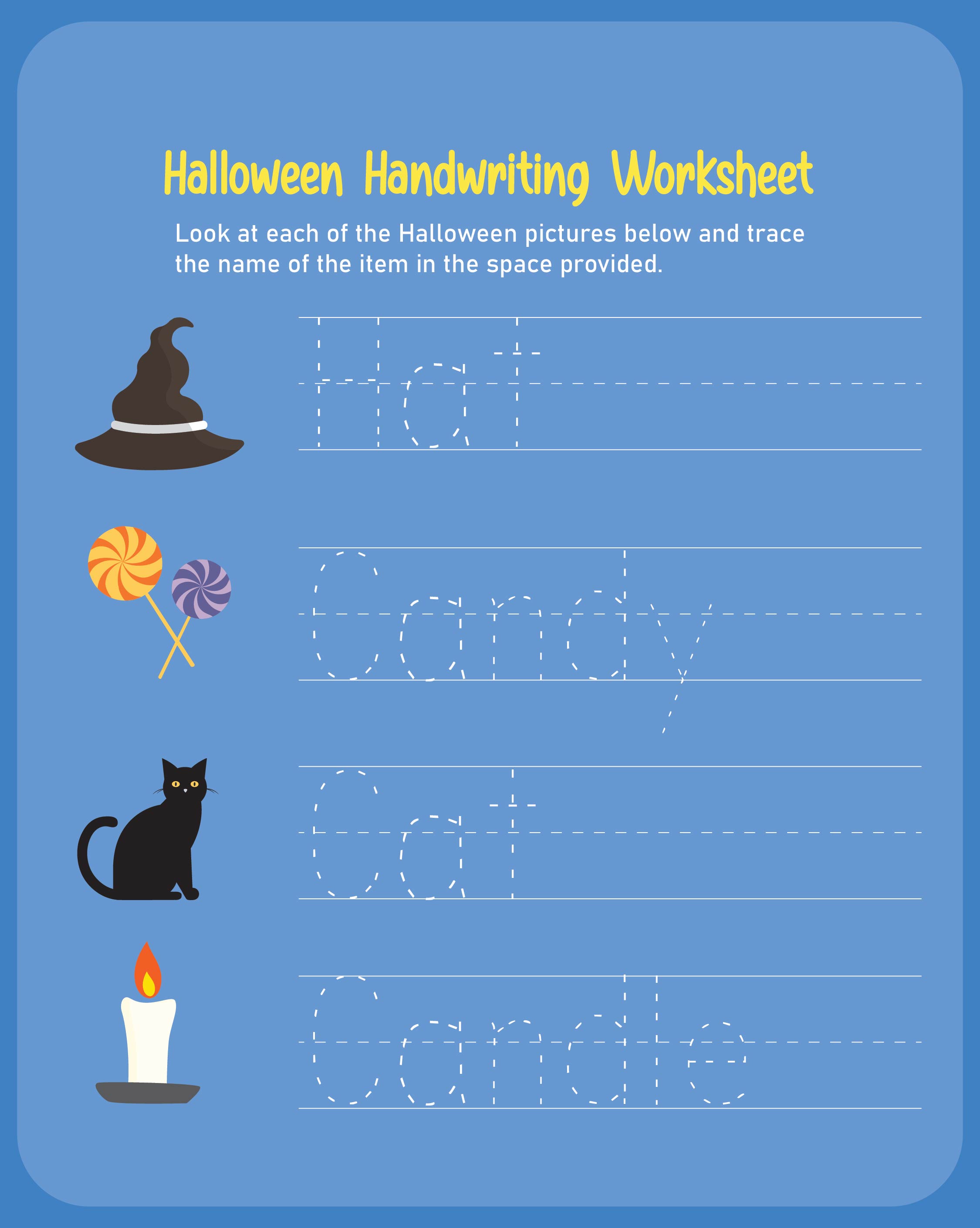 4 Best Halloween Worksheets Printables - printablee.com