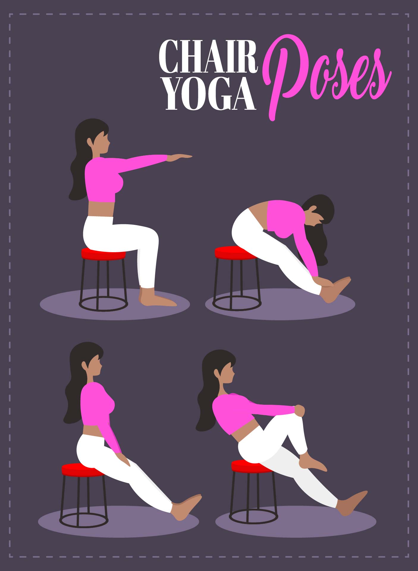 Printable Chair Yoga Poses