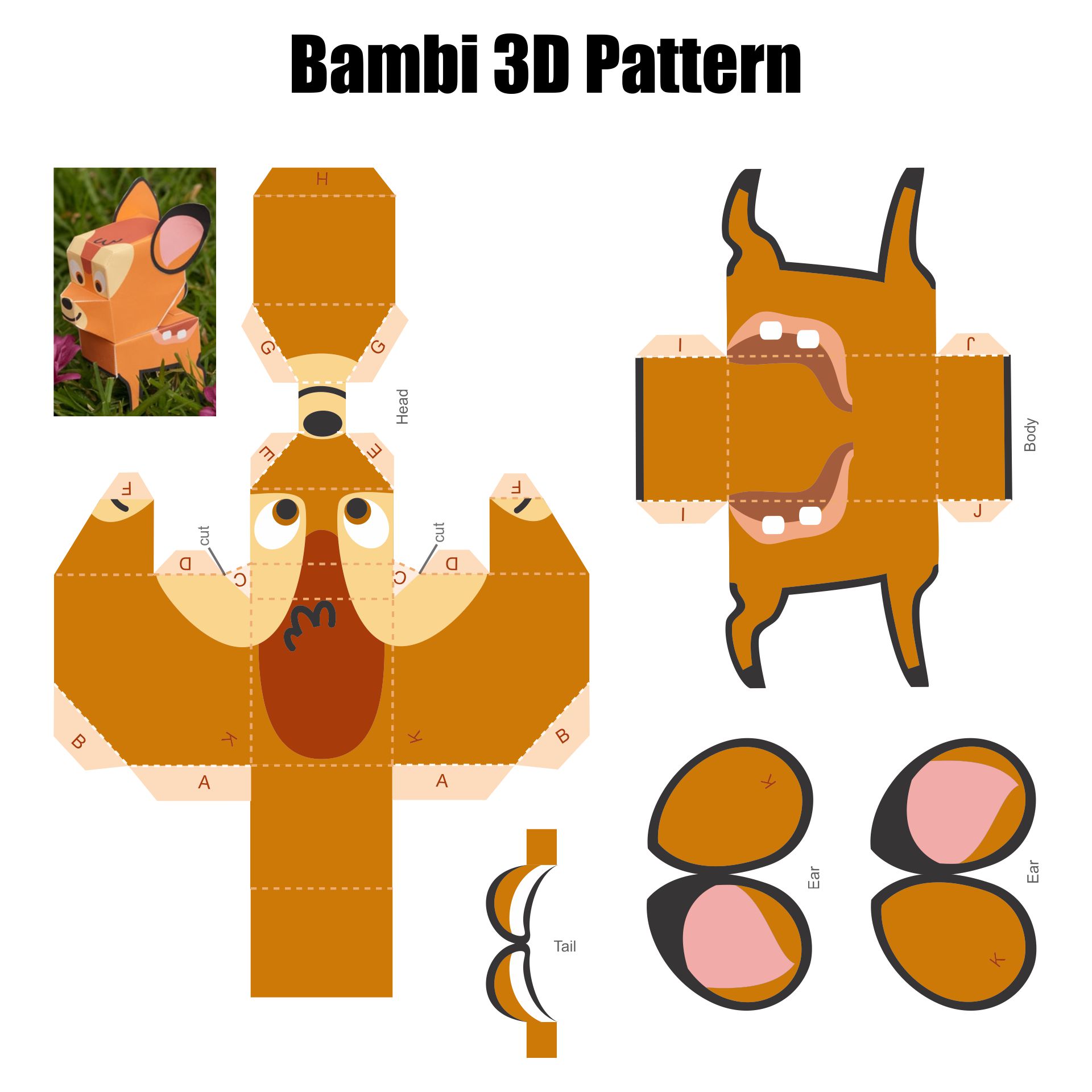 10 Best 3d Printable Paper Animals Crafts Printablee Com