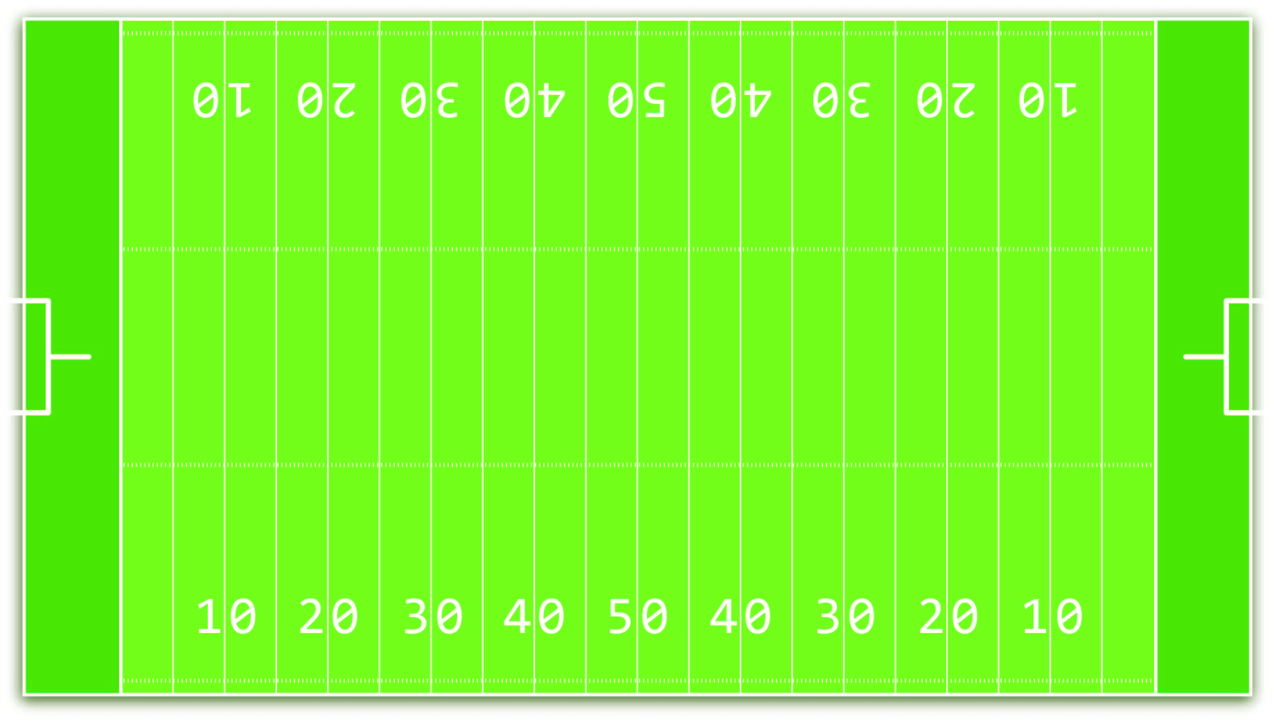 22 Best Free Printable Football Field - printablee.com Intended For Blank Football Field Template