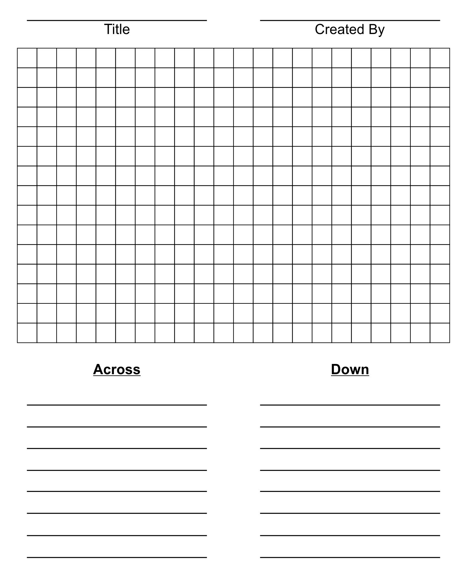 20 Best Blank Word Search Puzzles Printable - printablee.com Within Blank Word Search Template Free