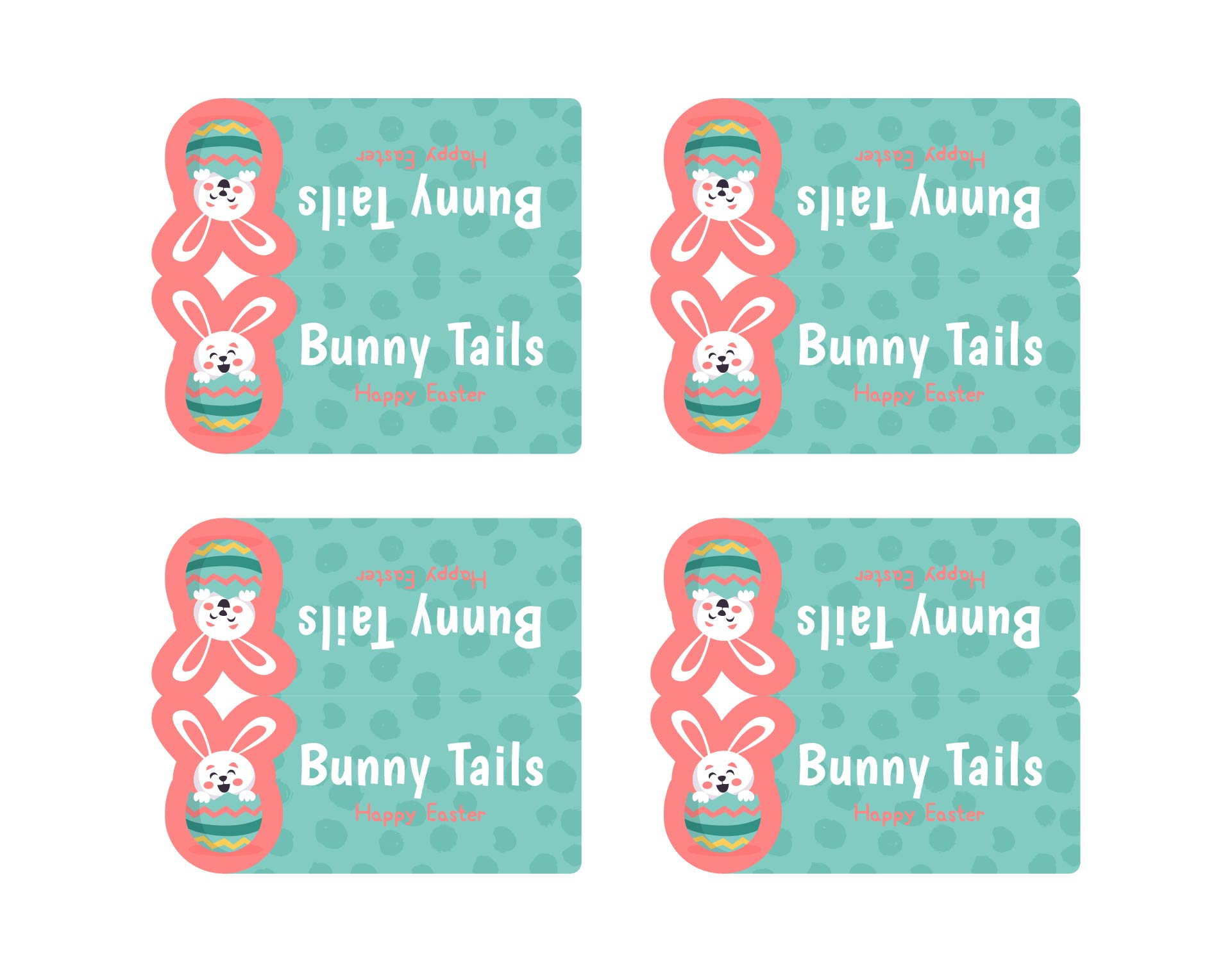 Easter Bunny Tails Printable